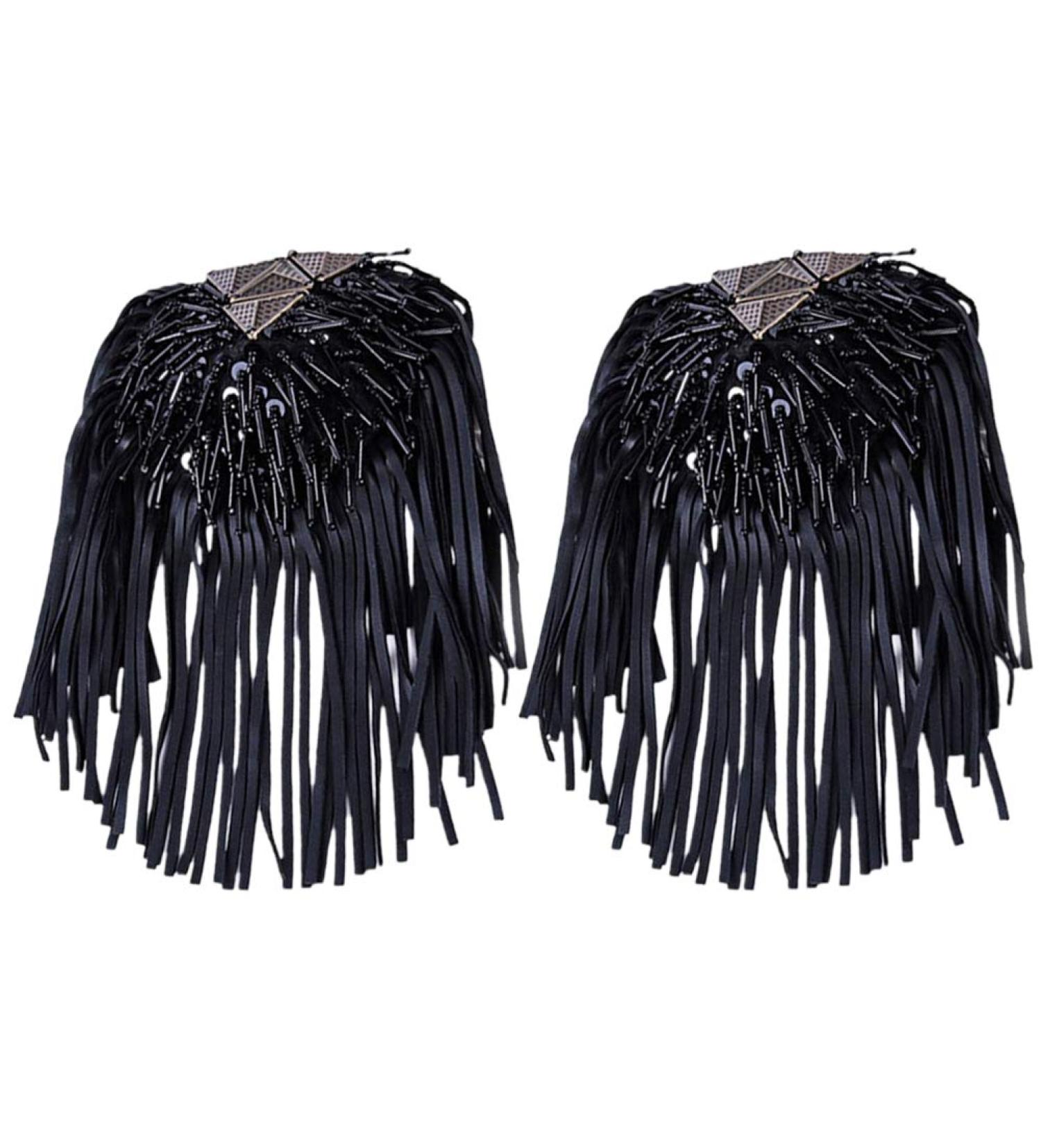 SOIMISS 2 Pieces Tassel Epaulet Shoulder Board Badge Decor | Stylish Shoulder Fringe Epaulet for Fashionable Looks - Shop Internationally! - Buy Online on GoSupps.com