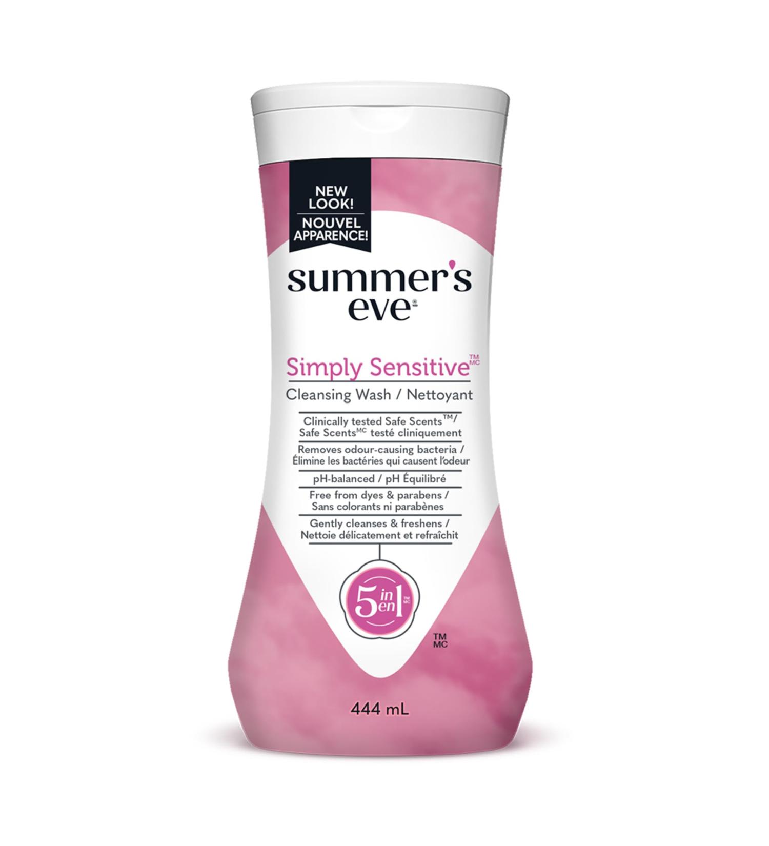 Summer's Eve Cleansing Wash Simply Sensitive Scent 444 milliliter (Pack of 1) Simply Sensitive 444 ml (Pack of 1) - Buy Online on GoSupps.com