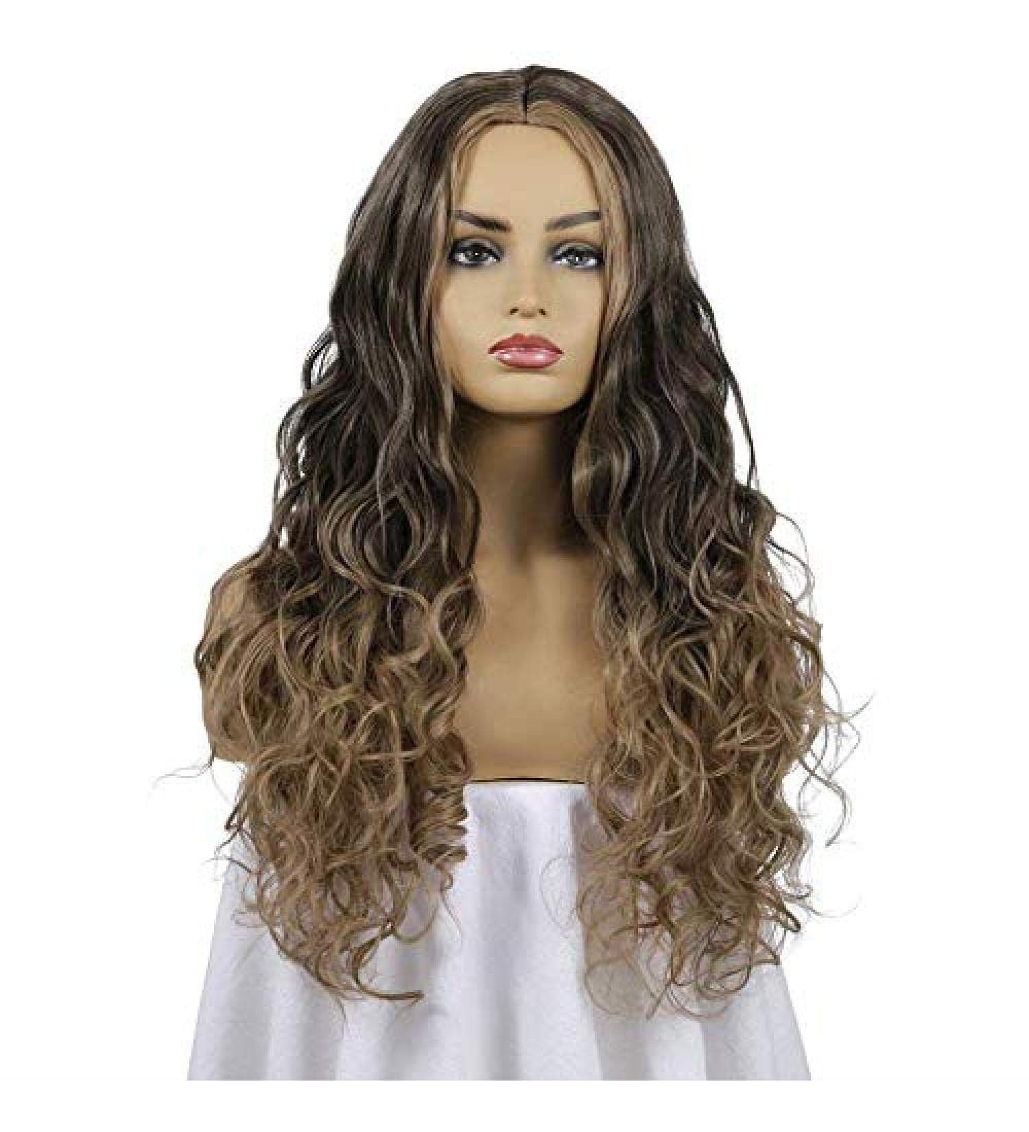 BGHJUE Long Curly Hair Wig - High-Quality Chemical Fiber Ladies Wigs for Natural Look | International Shipping - Buy Online on GoSupps.com