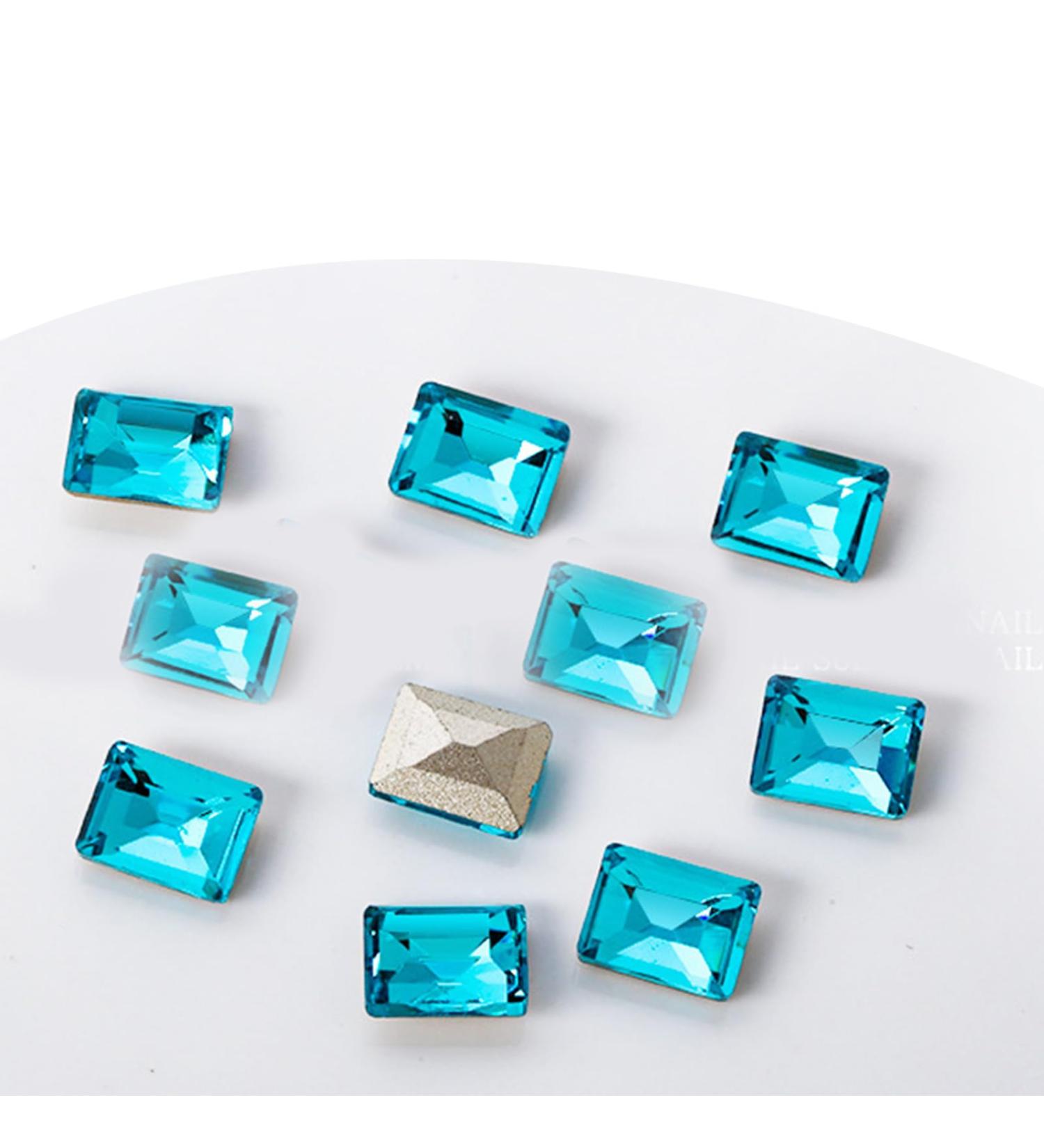 Crystal Nail Rhinestones Clear Nails Stones 10Pcs Pointed Back Rhinestones Diamond for Nail Art Supplies Nail Rhinestones and Kit Nail Rhinestones for Acrylic Nails Nail Rhinestones ND964 - Buy Online on GoSupps.com