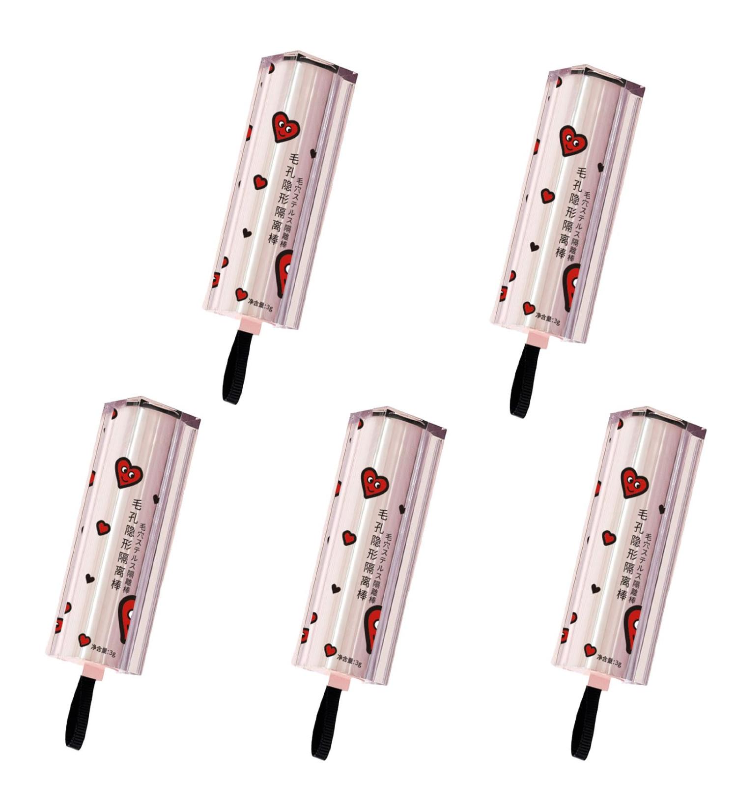Magical Pore Eraser Waterproof Face Primer Stick Pore Eraser Primer Matte Priming Makeup Blur Stick Instant Face Tightener Primer Invisible Pore Hydrating Primer Face Shimmer Stick (5 pcs Large) - Buy Online on GoSupps.com