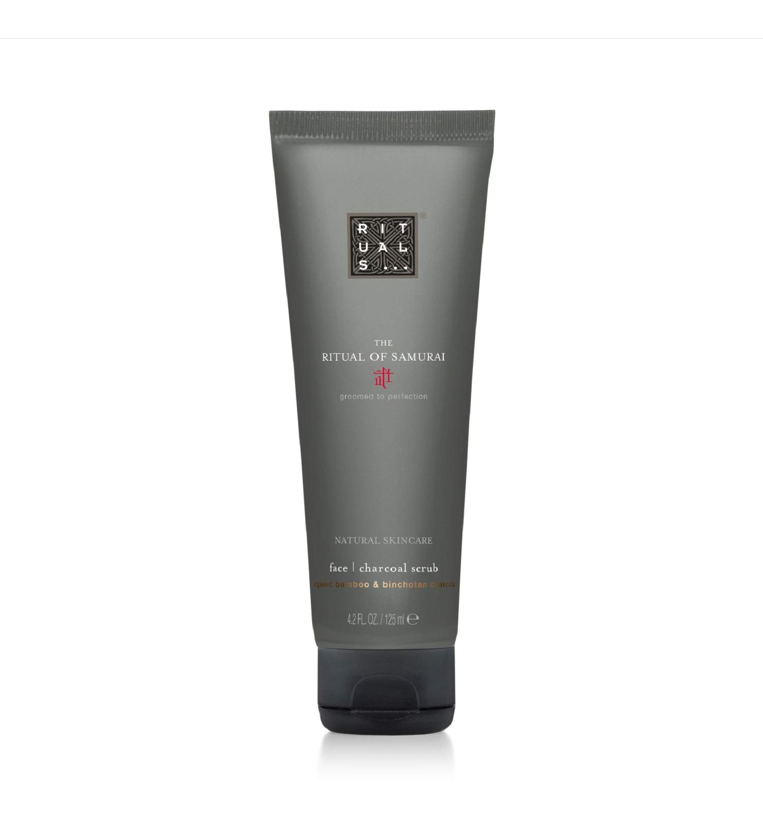 RITUALS The Ritual of Samurai Charcoal Scrub - 125ml Facial Scrub for Glowing Skin | International Shipping Available - Buy Online on GoSupps.com