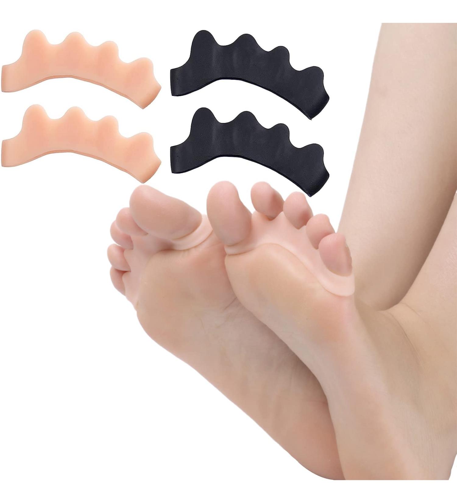 Silicone Toe Separator Spacers for Functional Fitness Athletes - Toe Straightener and Spreader for Foot Pain Relief - Buy Online on GoSupps.com