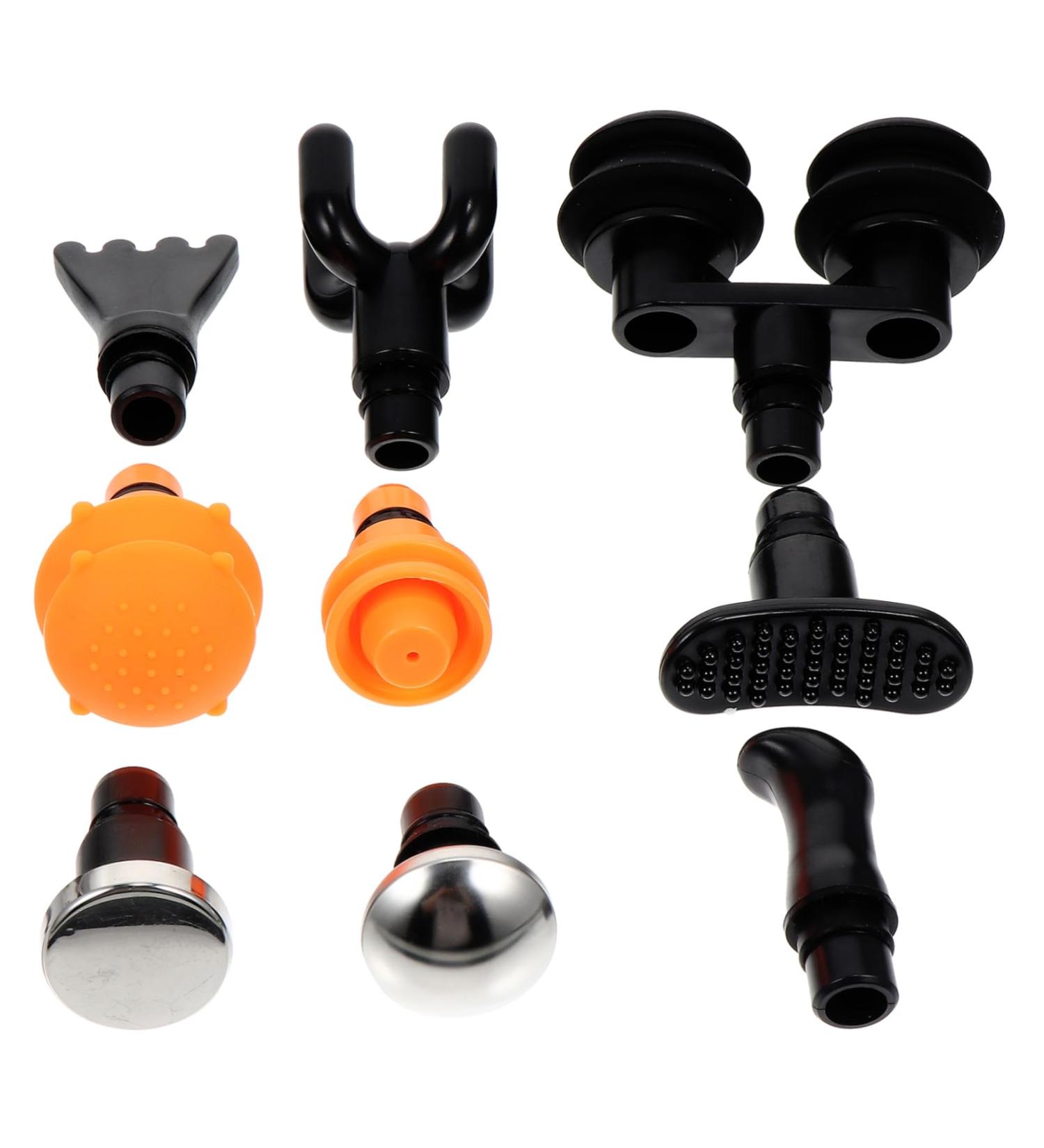 Beavorty 9-Piece Massage Head Set | Percussion Attachments for Athletes & Pain Relief | Fitness Massage Device - Buy Online on GoSupps.com
