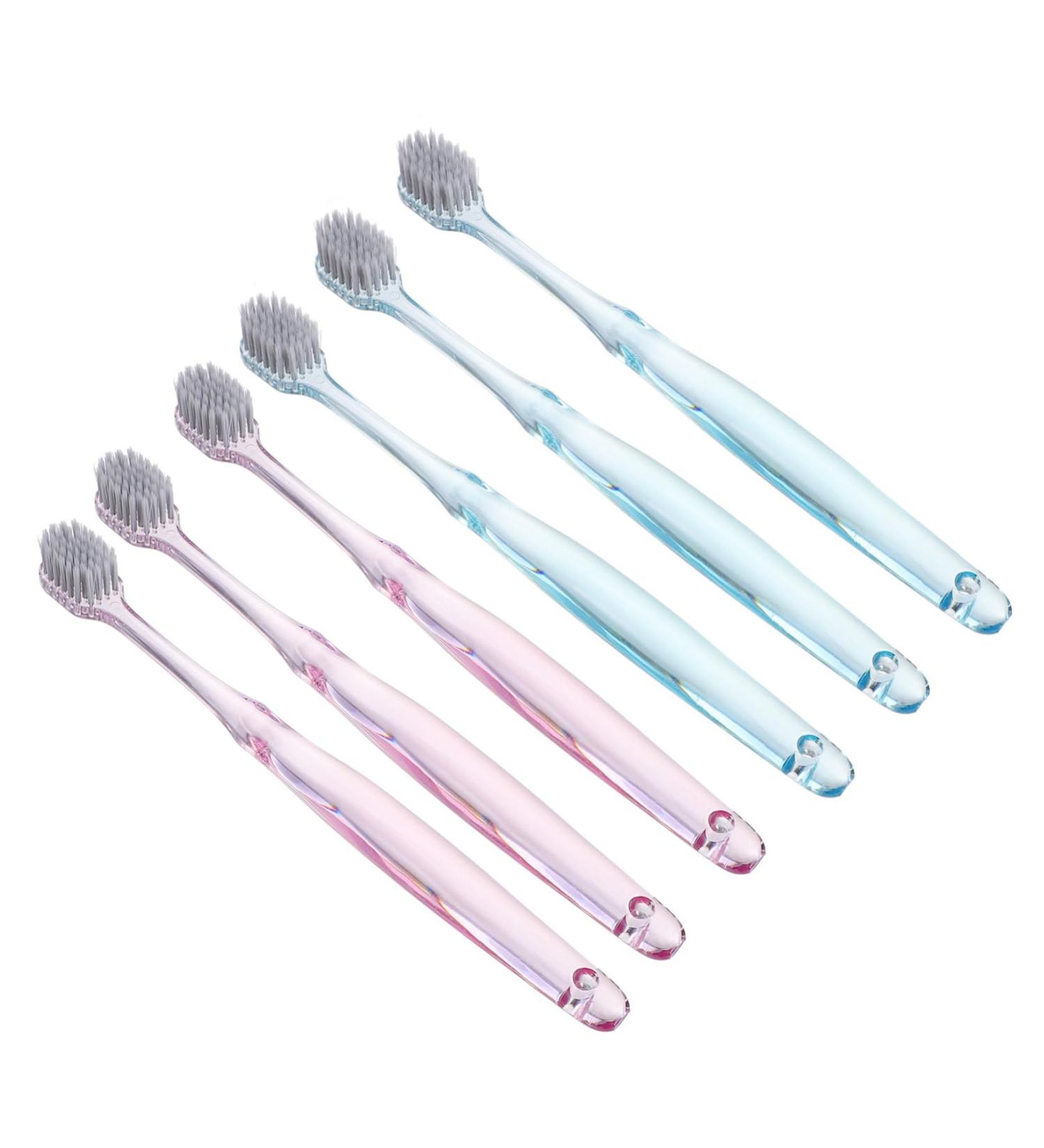 Beavorty 6-Piece Crystal Toothbrush Set | Travel & Classic Oral Care Brushes - Premium Cleaning & Hygiene - Buy Online on GoSupps.com