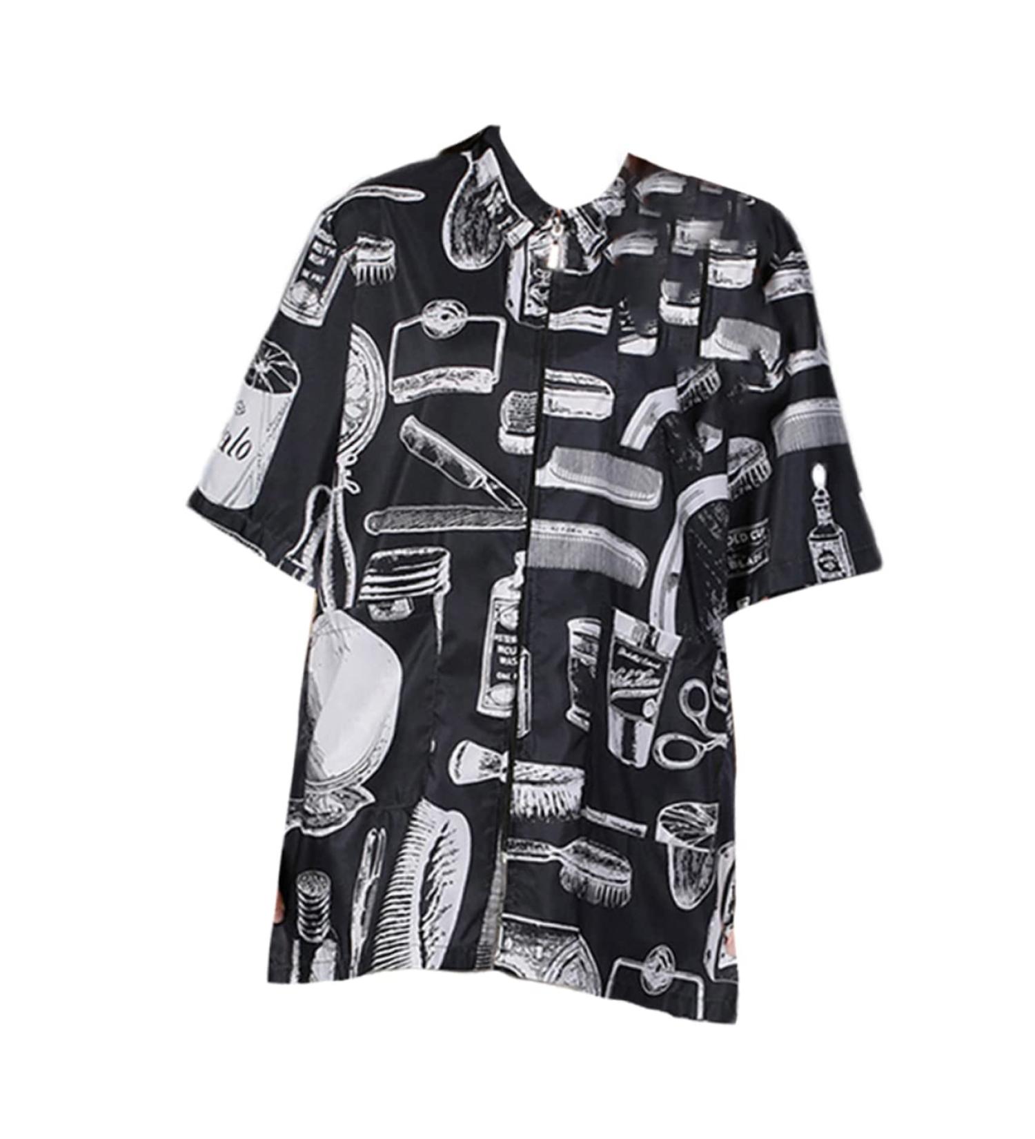 minkissy Work Clothes Ladies Robes Shirt pet Technician Clothing Mens Cloak Coat Fiber Barber Robe Men Black Tank top Printing Cloak Protective Agent Quilting Work Hair Vest Vintage Jacket - Buy Online on GoSupps.com