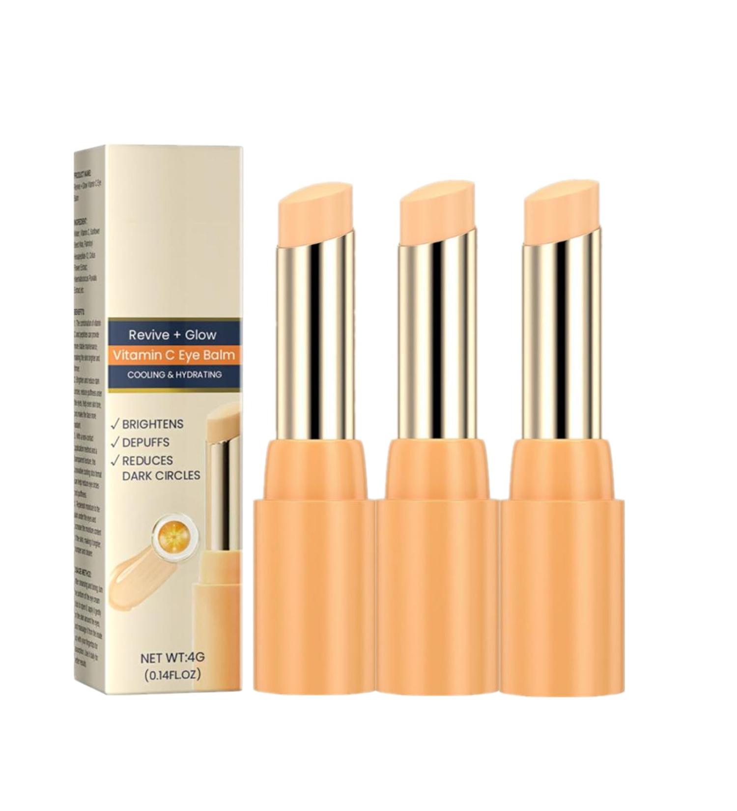 Vitamin C Eye Cream Stick Moisturize Eye Cream Stick Eye Brightening Stick Reduce Eye Bags Firm Skin (3PC) - Buy Online on GoSupps.com