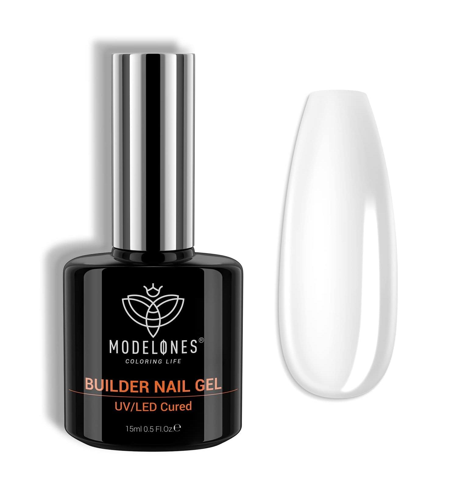 Modelones 7-in-1 Clear Gel Builder Nail Polish for Strength and Extension - 15ML (Pack of 1) - Buy Online on GoSupps.com