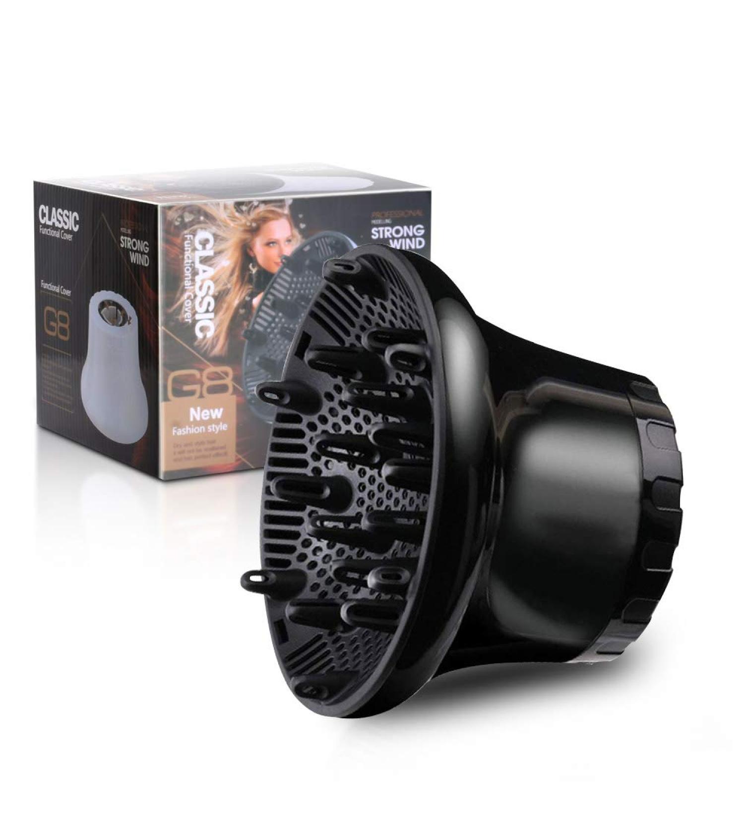 Universal Hair Dryer Diffuser for Curly Thick Waves - Black - Buy Online on GoSupps.com
