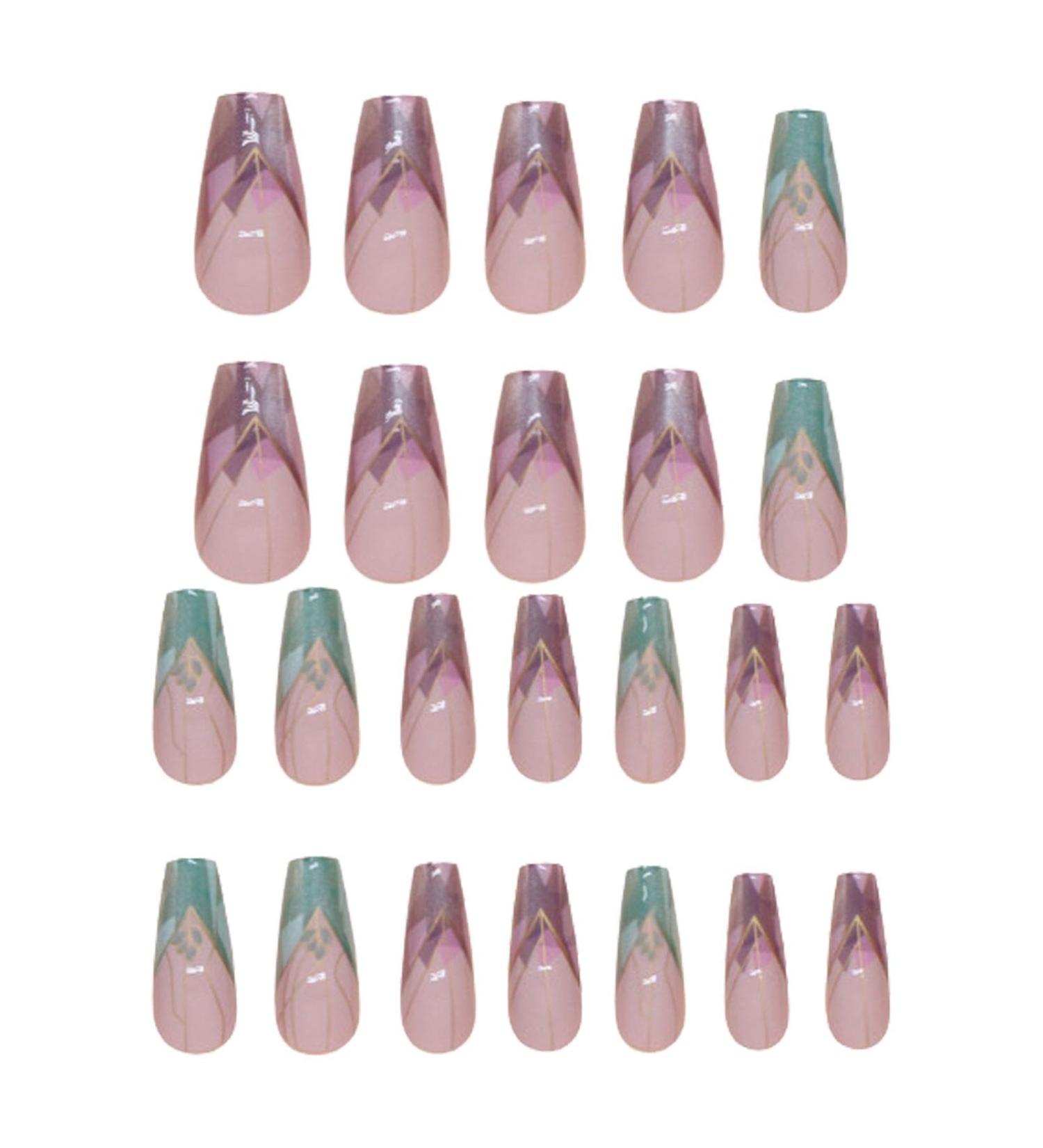 Cute Press on Nails | Colorful Press on False Nails - Cute Supplies Portable Press on Nails for Holiday Family Gatherings Dates - Buy Online on GoSupps.com