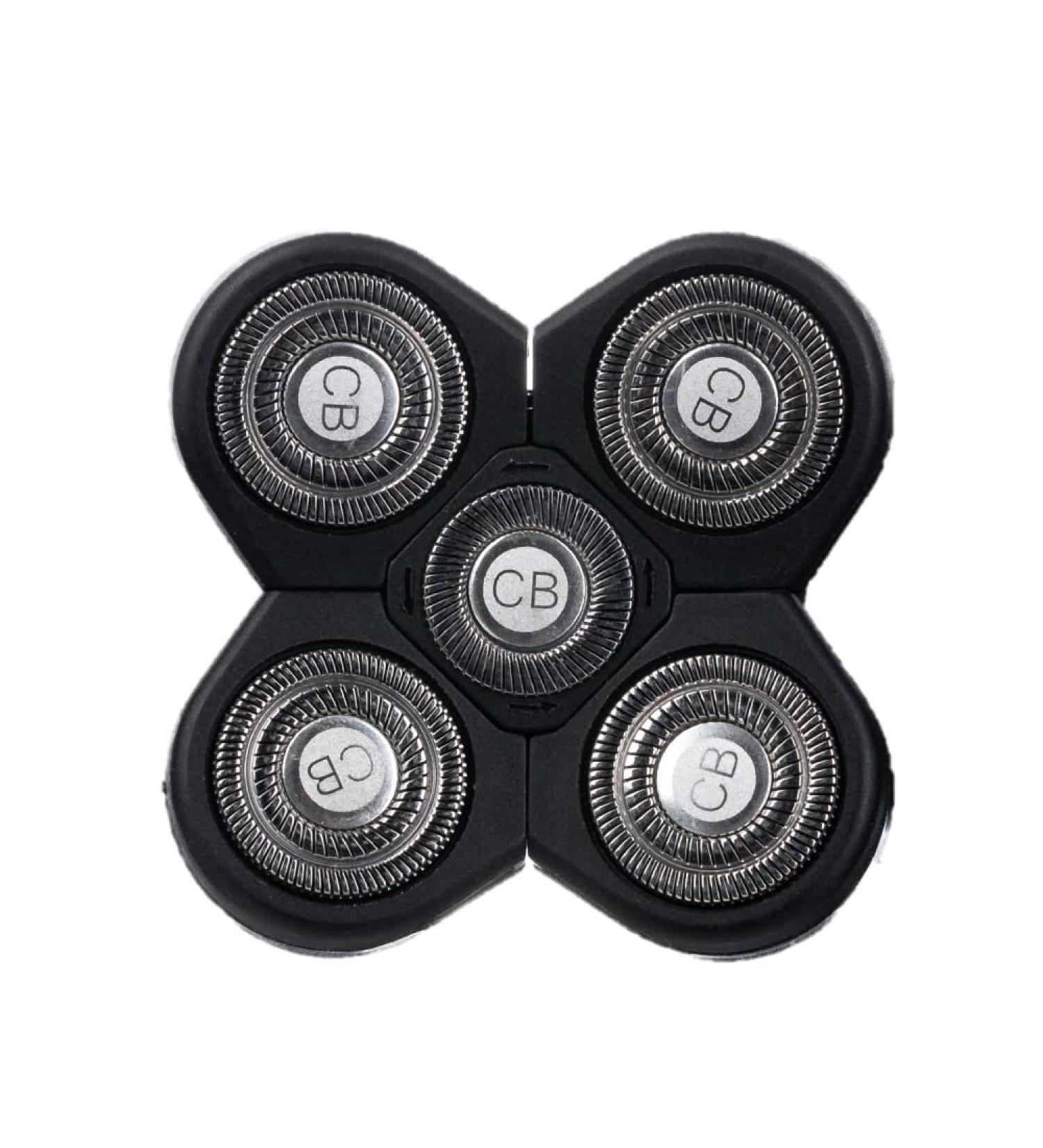 Bald Buddy 5-Blade Replacement Shaving Head - Rotary Wet/Dry Shaver for Coarse Hair | For Head, Arms, Legs, Back, Chest | Men and Women - 1 Unit - Buy Online on GoSupps.com