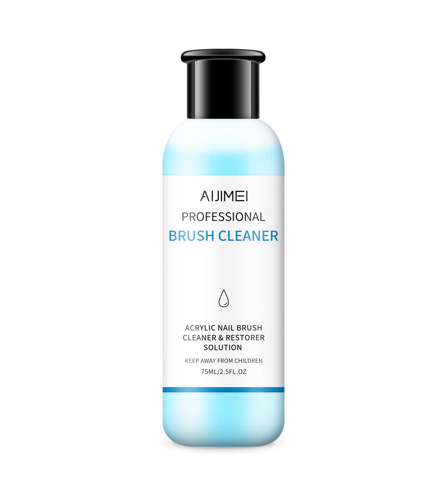 AIJIMEI Acrylic Nail Brush Cleaner 2.5FL.OZ | Salon & Home Use | Liquid Acrylic Paint Brush Cleaner | Nail Art Tools | 75ml - Buy Online on GoSupps.com
