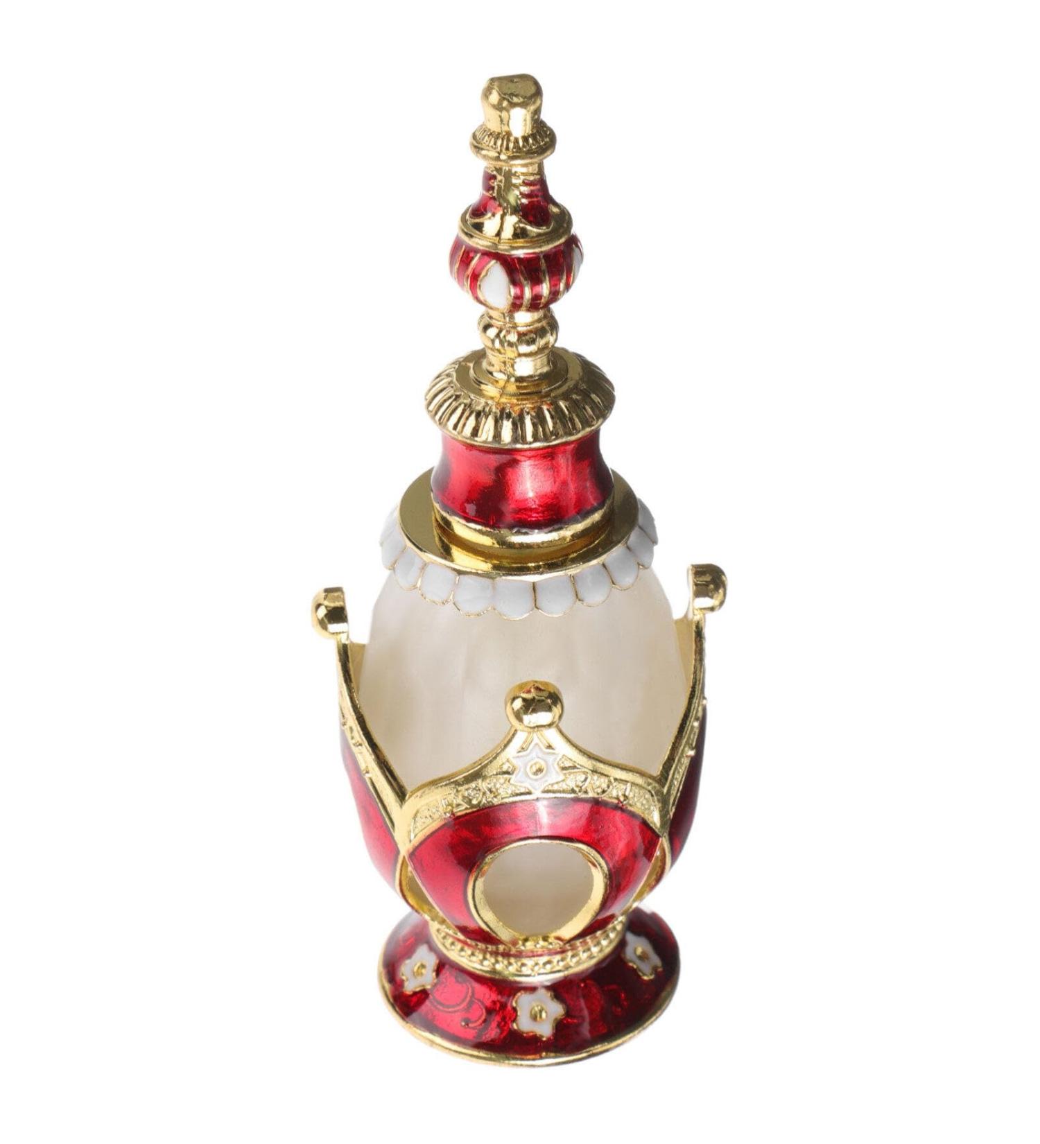 FRCOLOR Vintage Crystal Glass Perfume Bottle Essential Oil Bottle Crown Design Refillable Perfume Scent DIY Cosmetic Bottle for Travel (25ml) - Buy Online on GoSupps.com