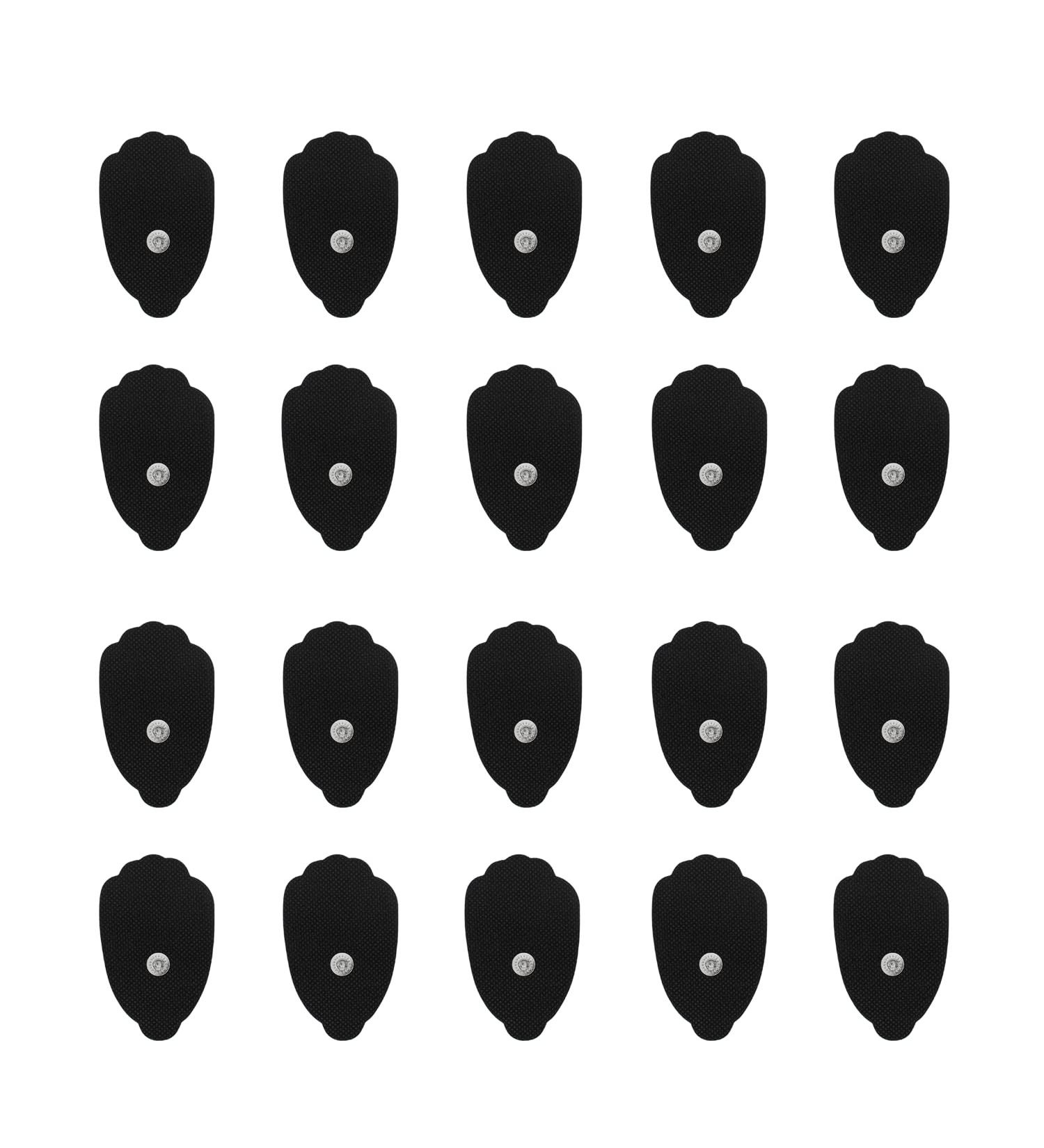 20 Pads (10 Pairs) TENS Electrodes Replacement - Latex Free Snap Massage Pads for TENS Unit | International Shipping - Buy Online on GoSupps.com