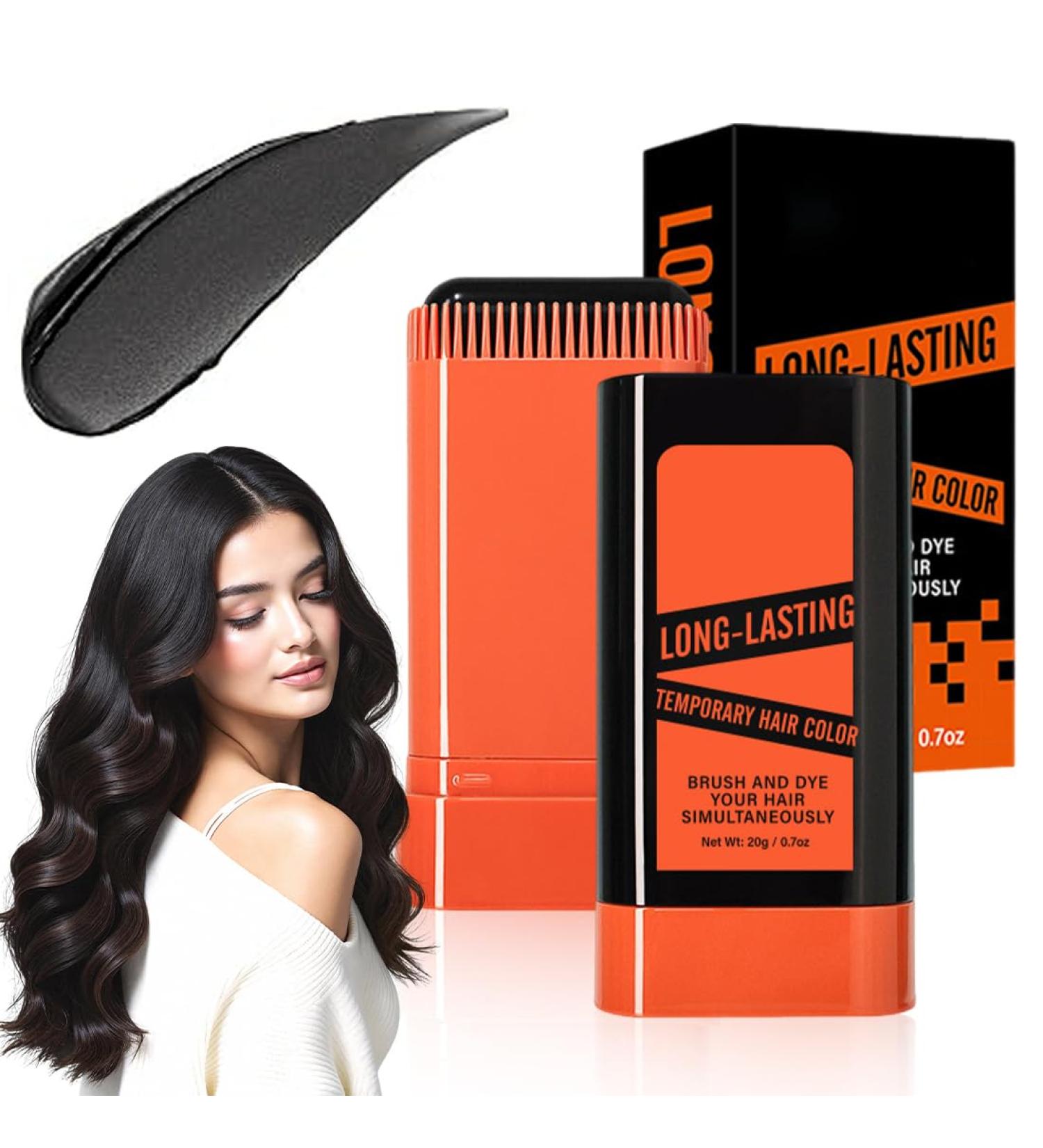 2 Pi ces B ton de coloration 2-en-1 et peigne retouche racines cheveux teinture au peigne s re et pratique b ton de retouche r sistant l'eau et la sueur pour une retouche rapide - Buy Online on GoSupps.com
