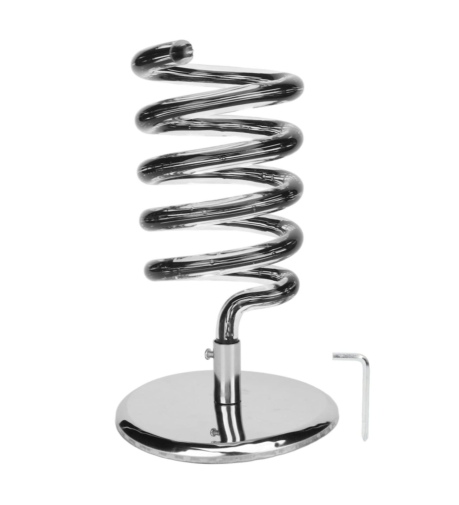 Spiral Hair Styling Station Compact Acrylic Spiral Salon Blow Dryer Holder Stand Hair Dryer Stand With Heat Resistant Capacity for Bathroom Hair Salon - Buy Online on GoSupps.com