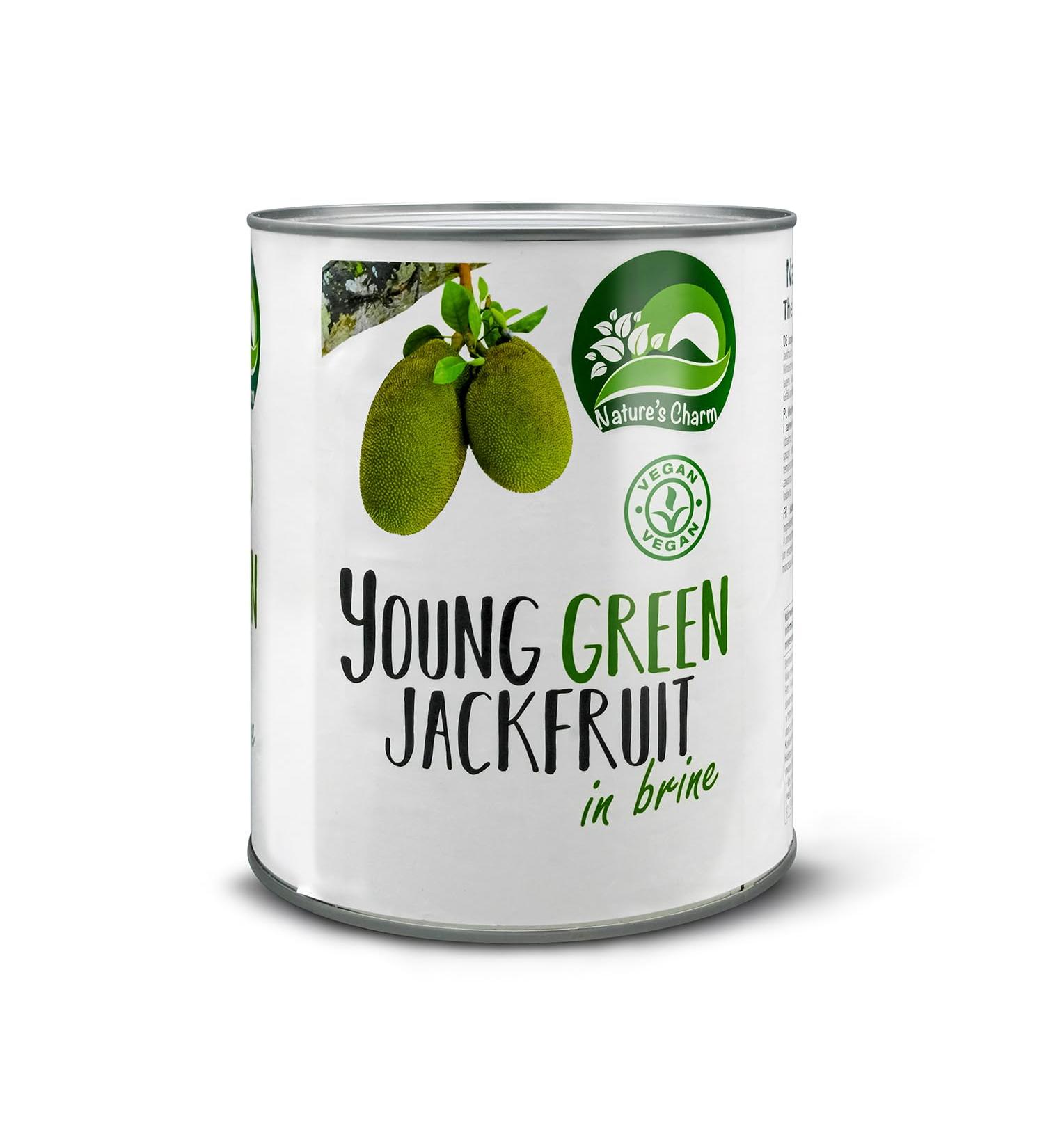 Buy Natures Charm Young Green Jackfruit in Lake - Salzig Pickled Vegan Delicacy | Perfect for Salads Curries & Soups - 2900g - Buy Online on GoSupps.com
