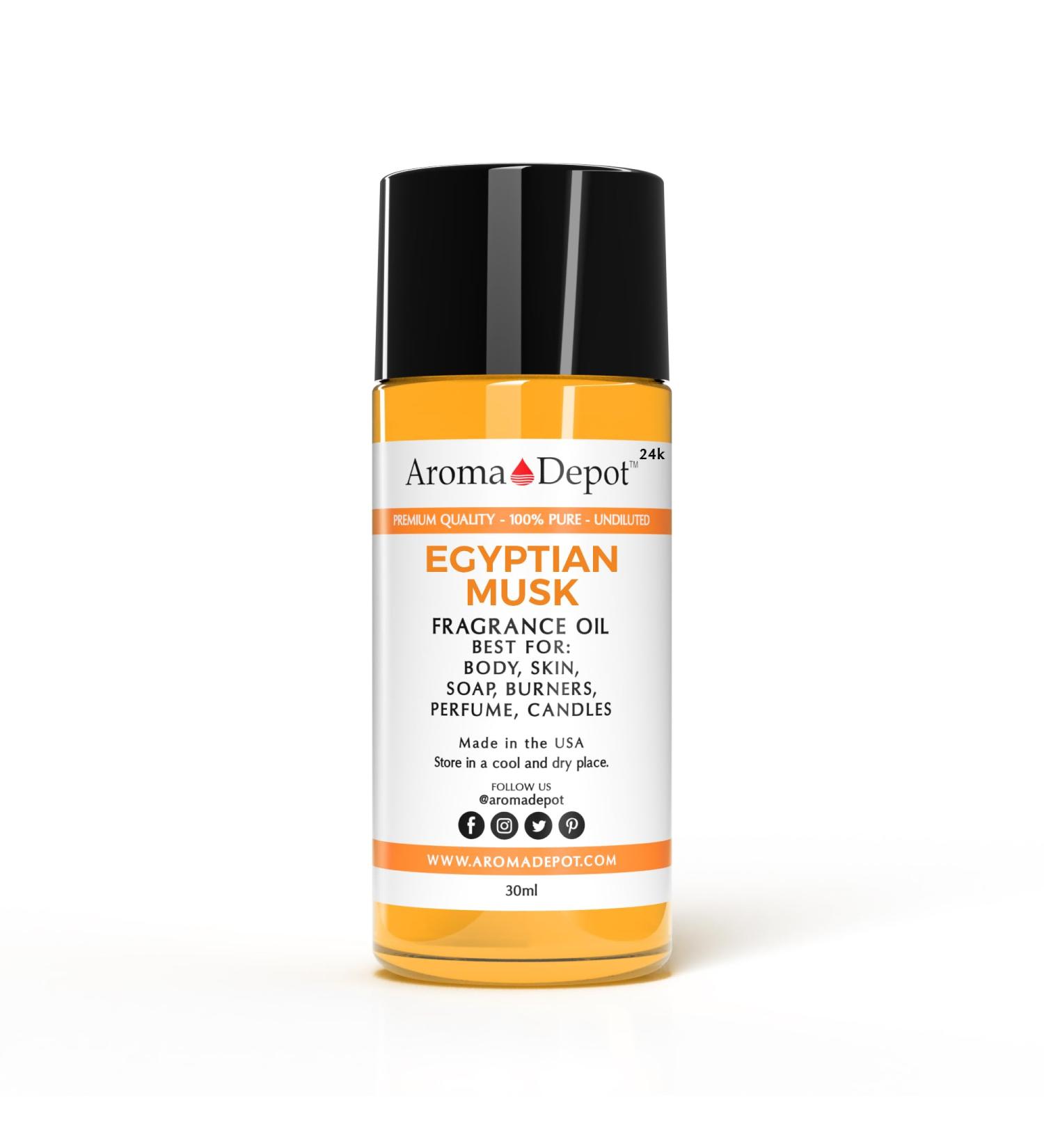 24K Egyptian Musk Fragrance Oil 30ml - Pure Uncut for DIY Lotions Soapmaking Aromatherapy & Incense - Buy Online on GoSupps.com