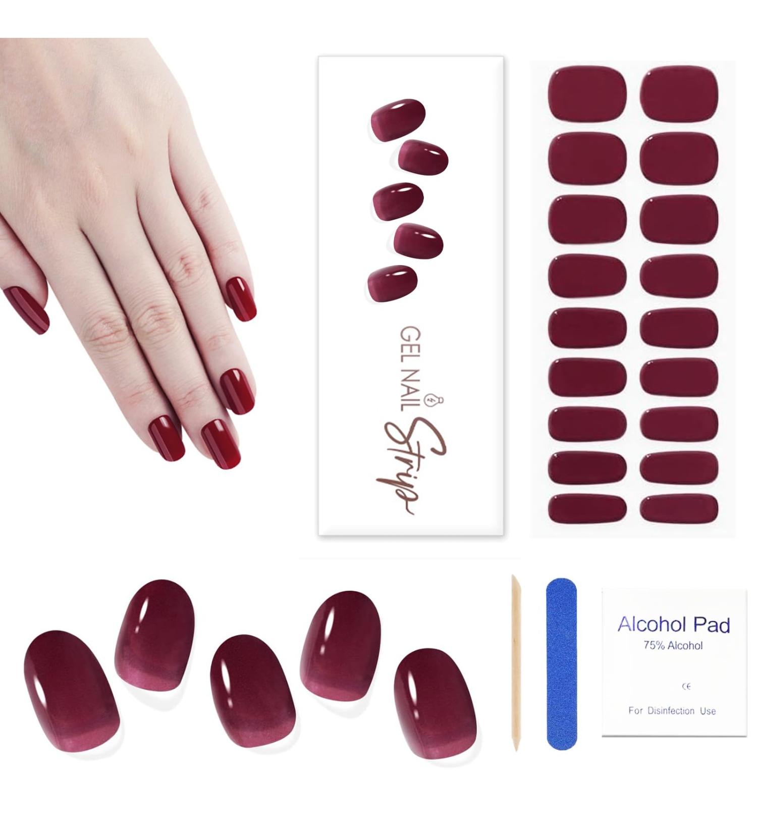 Nail Gel Polish Strips Full Wraps Nail Polish Stickers QFJM1524 - Buy Online on GoSupps.com