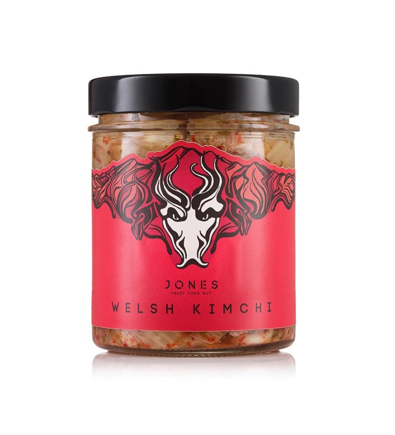 Jones Trust Your Gut Award-Winning Welsh Kimchi (2 x 370g) Raw & Unpasteurised Naturally-Fermented Kimchi with Good Gut Bacteria - Buy Online on GoSupps.com