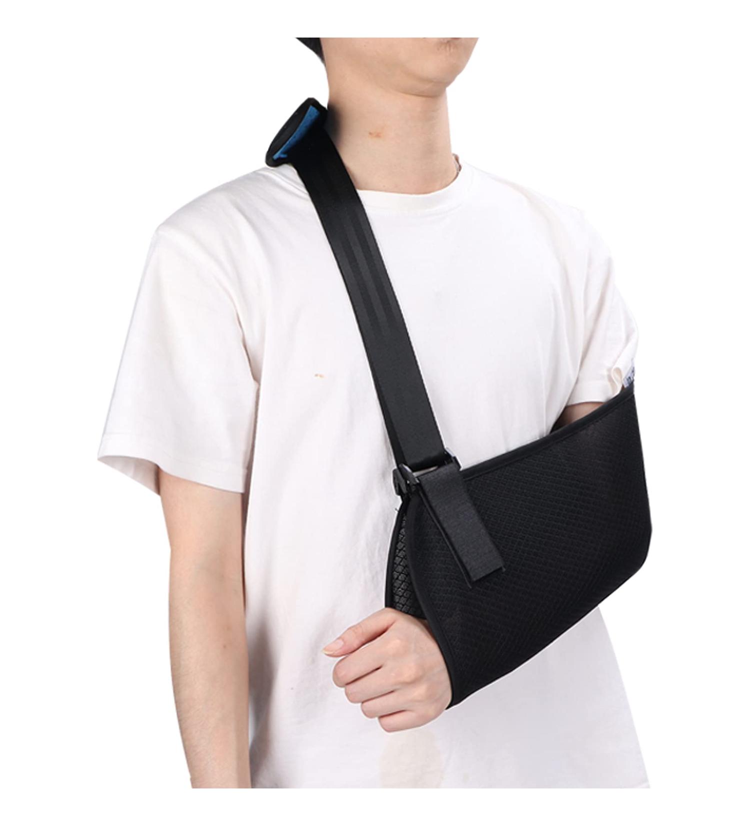 Adjustable Arm Sling - Shoulder Immobilizer Brace for Broken Arm Elbow & Wrist Support - Left & Right Arm Stabilizer - Buy Online on GoSupps.com