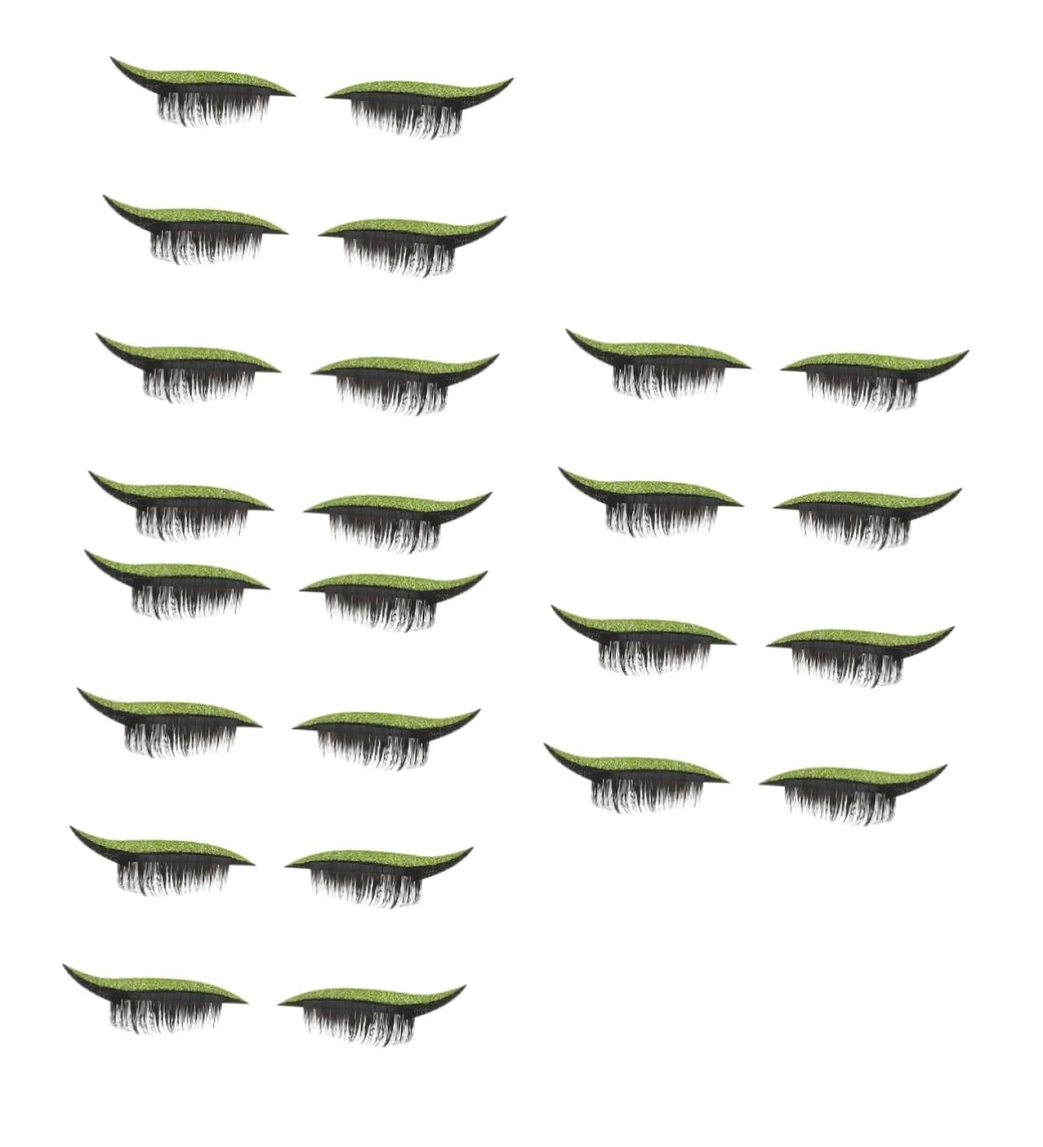 minkissy 12 Pairs False Eyelash Stickers Natural Lashes Natural Eyelashes Reusable Eyelash Decals Safe and Gentle Eyelash Stickers Makeup Stickers Green Duct Tape Glitter Eyelashes - Buy Online on GoSupps.com
