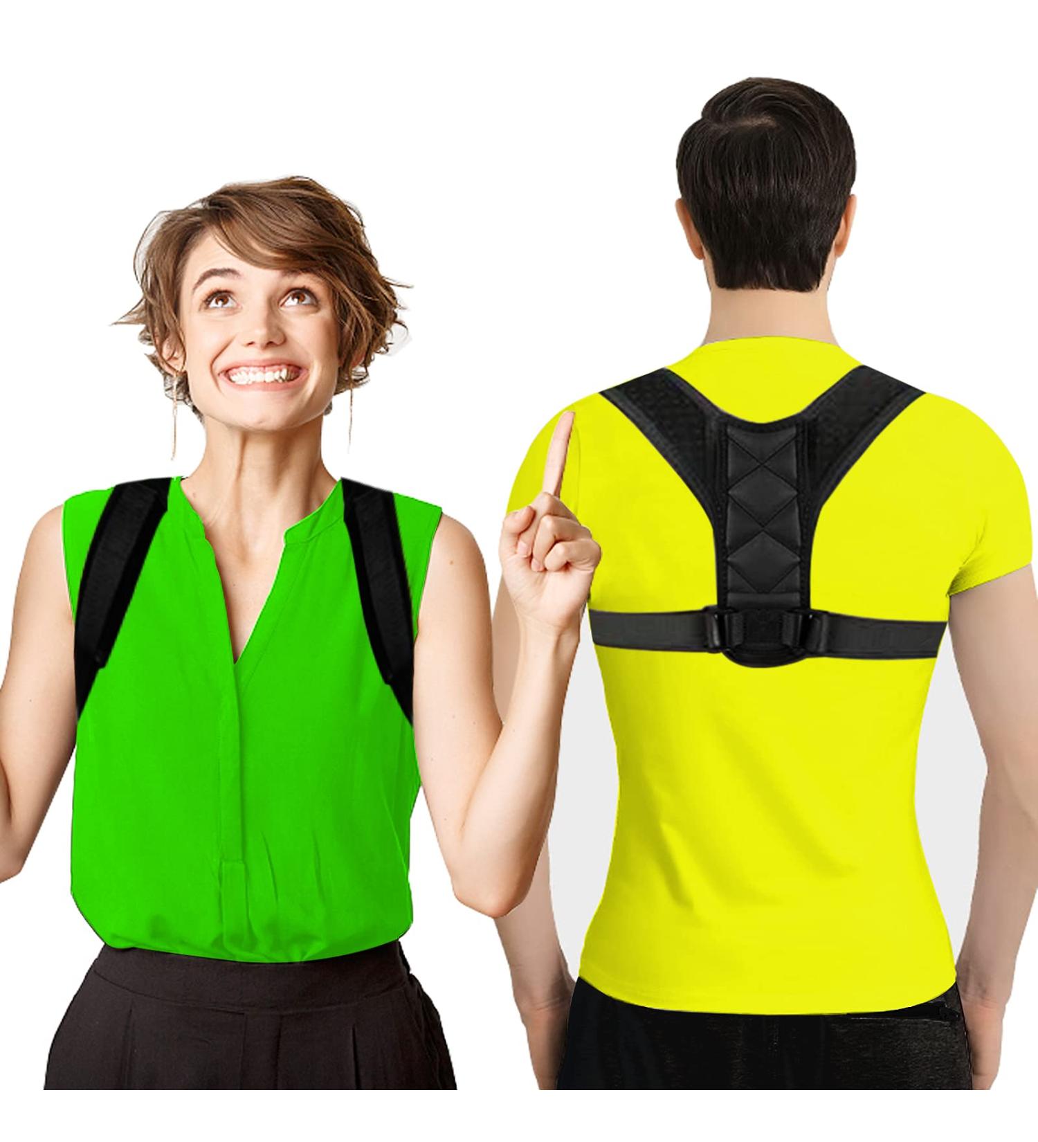 NewX Posture Corrector for Men & Women - Adjustable Upper Back Support Brace & Clavicle Straightener for Neck & Shoulder Pain Relief - Buy Online on GoSupps.com