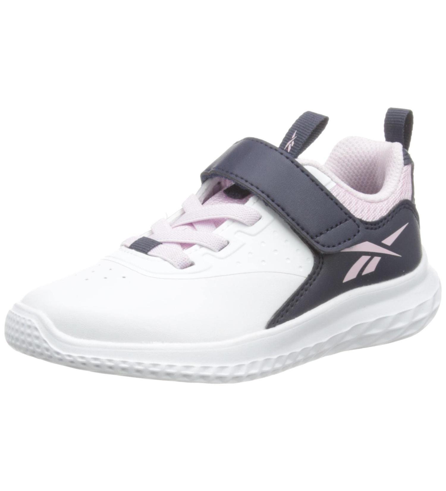 Reebok Girl's Rush Runner 4.0 Alt Sneakers - White Pixel Pink Vector Navy 2.5 UK Child Footwear - Buy Online on GoSupps.com