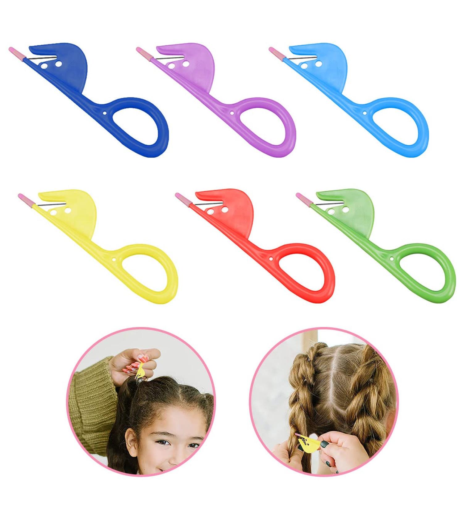 Hair Elastic Rubber Band Cutter painless and easy to remove disposable rubber band removal tool hair band cutter color randomly issued (Pack of 6) (A-) - Buy Online on GoSupps.com