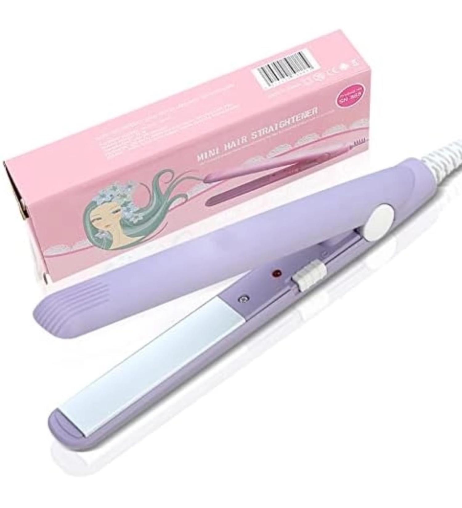 2 in 1 Mini Ceramic Tourmaline Hair Straightener Flat Iron - 4 Stylish Colors | International Shipping Available - Buy Online on GoSupps.com