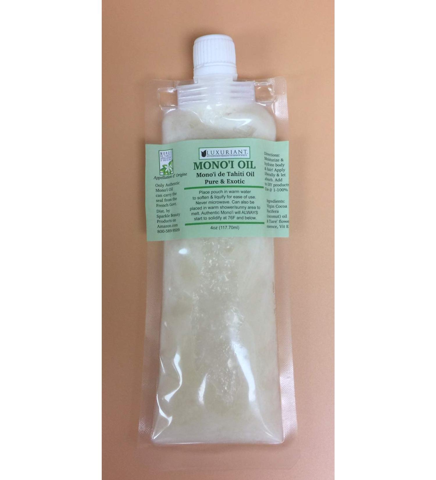 Luxuriant Monoi de Tahiti Oil Pure & Exotic Body Oil Natural Moisturizer All Natural Concentrated (4 oz) 4 Fl Oz (Pack of 1) - Buy Online on GoSupps.com