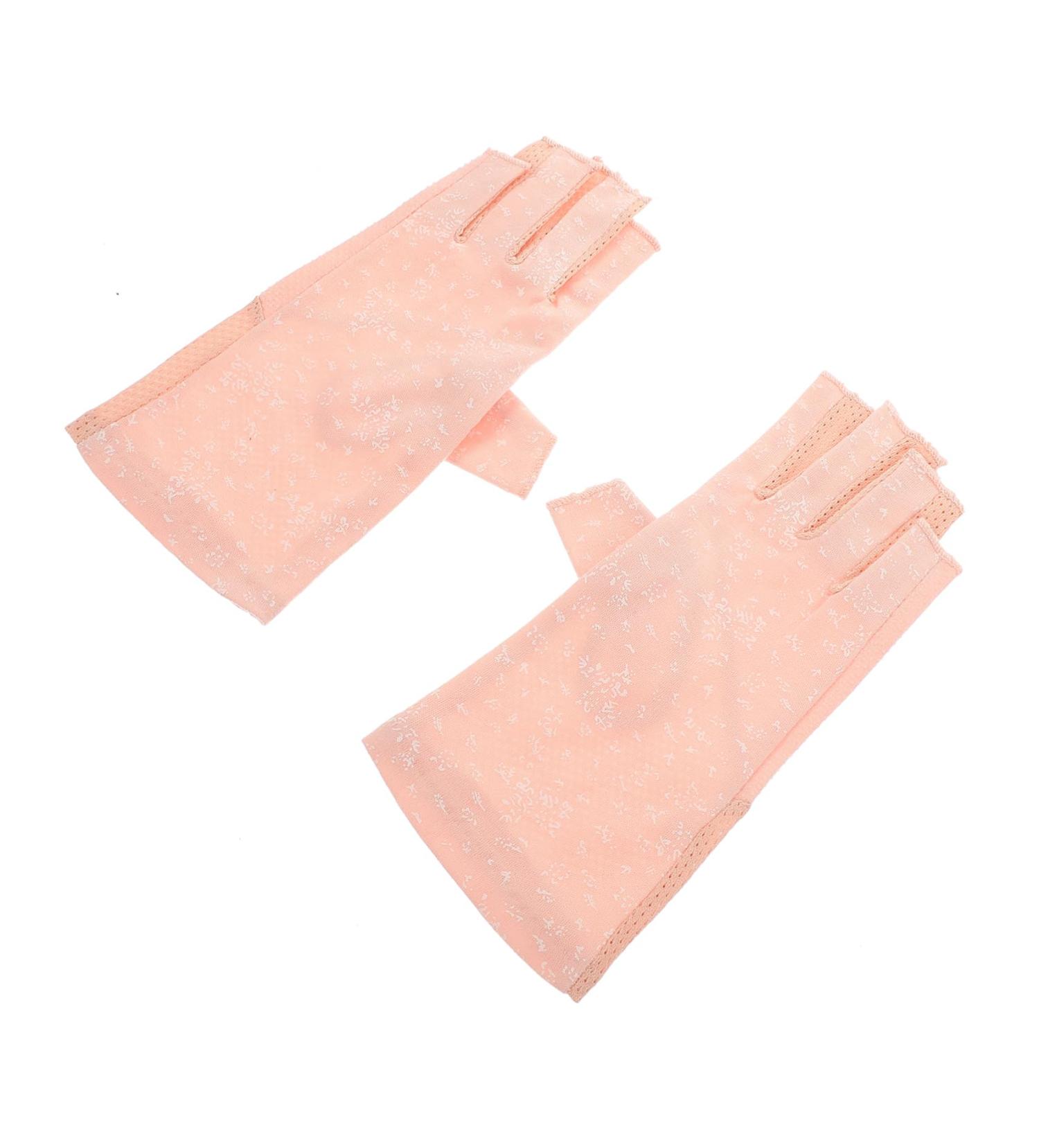 minkissy 1 Pair Sun Protection Half Finger Gloves Gloves Riding Gloves Uv Protection Gloves Sun Protection Gloves Summer Gloves Manicure Tools Anti-uv Miss Nylon - Buy Online on GoSupps.com