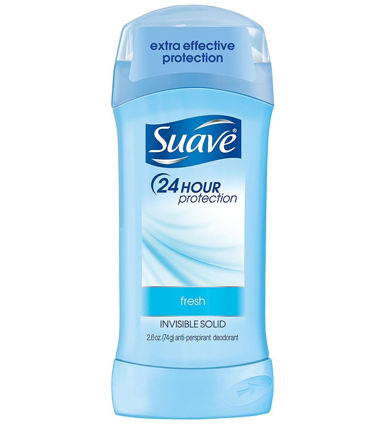 Suave 24 Hour Protection Invisible Solid Deodorant for Women Fresh - 2.6 oz - 4 pk
