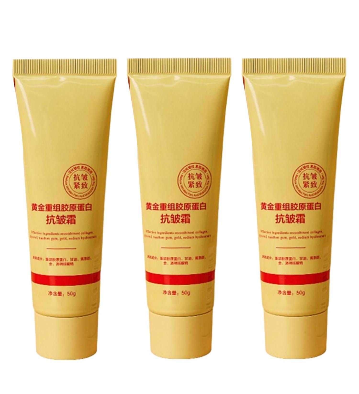 Golden Collagen Face Cream Anti Wrinkle Cream for Women Firming Face Cream Anti-Wrinkle Moisturizing Face Cream Powerful Immediate Anti Wrinkle Cream (3) - Buy Online on GoSupps.com