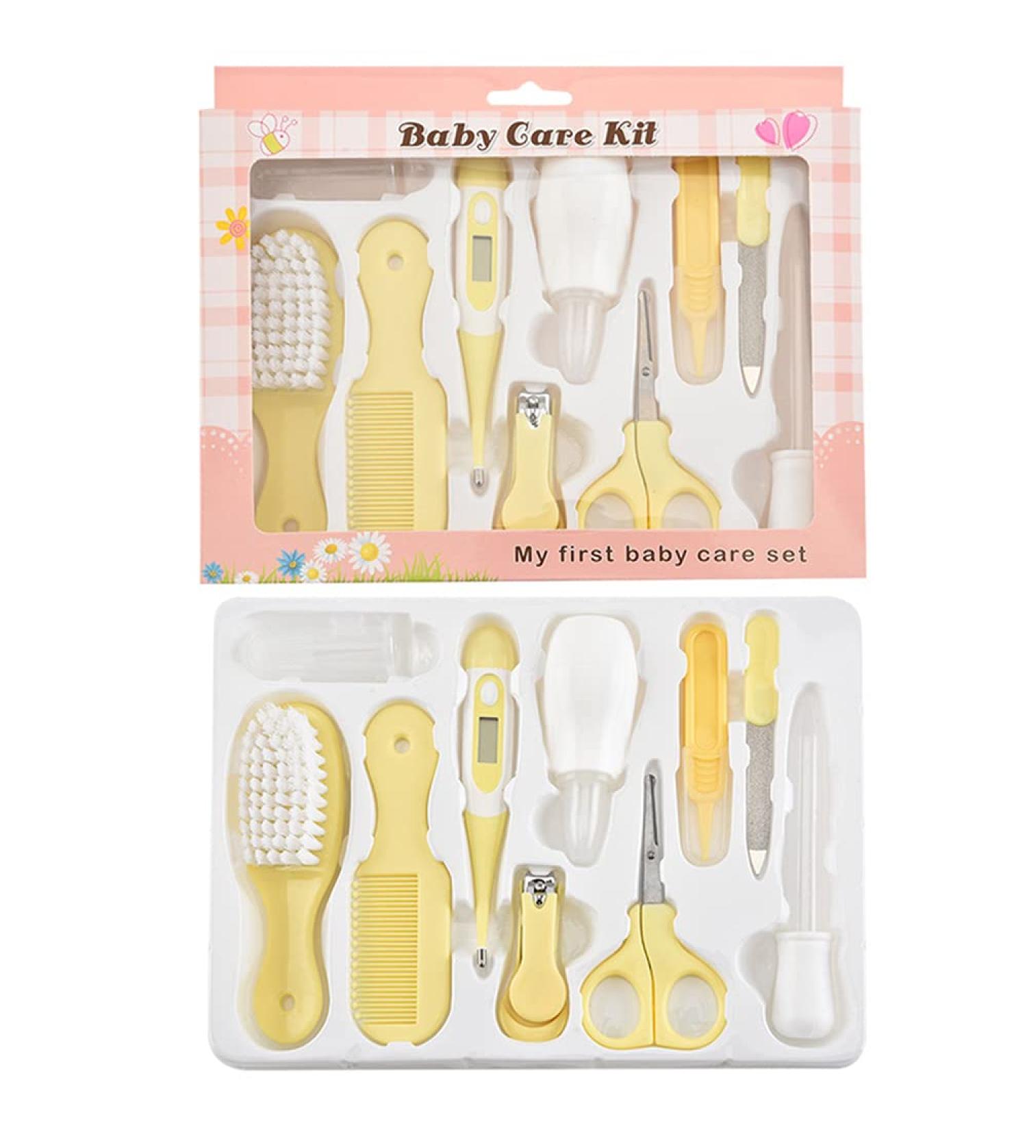 RoseFlower Baby Healthcare and Grooming Kit - 10 in 1 Newborn Essentials Set for Infant Boys and Girls - Buy Online on GoSupps.com