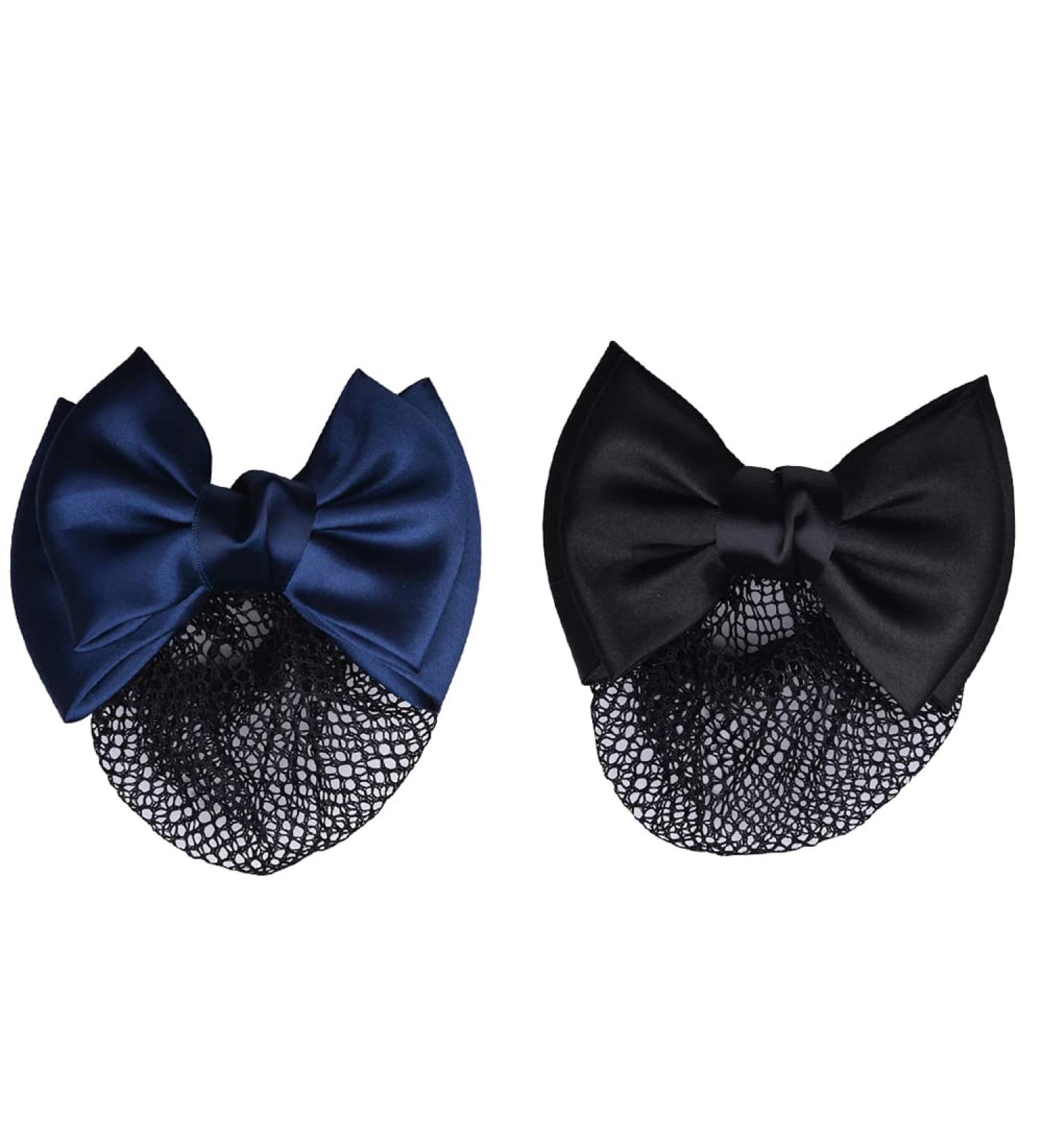 JIHUOO Bow Hair Net & Bun Clip - 2 Pieces Hair Accessories for Women | Stylish Hair Bow Covers - Buy Online on GoSupps.com