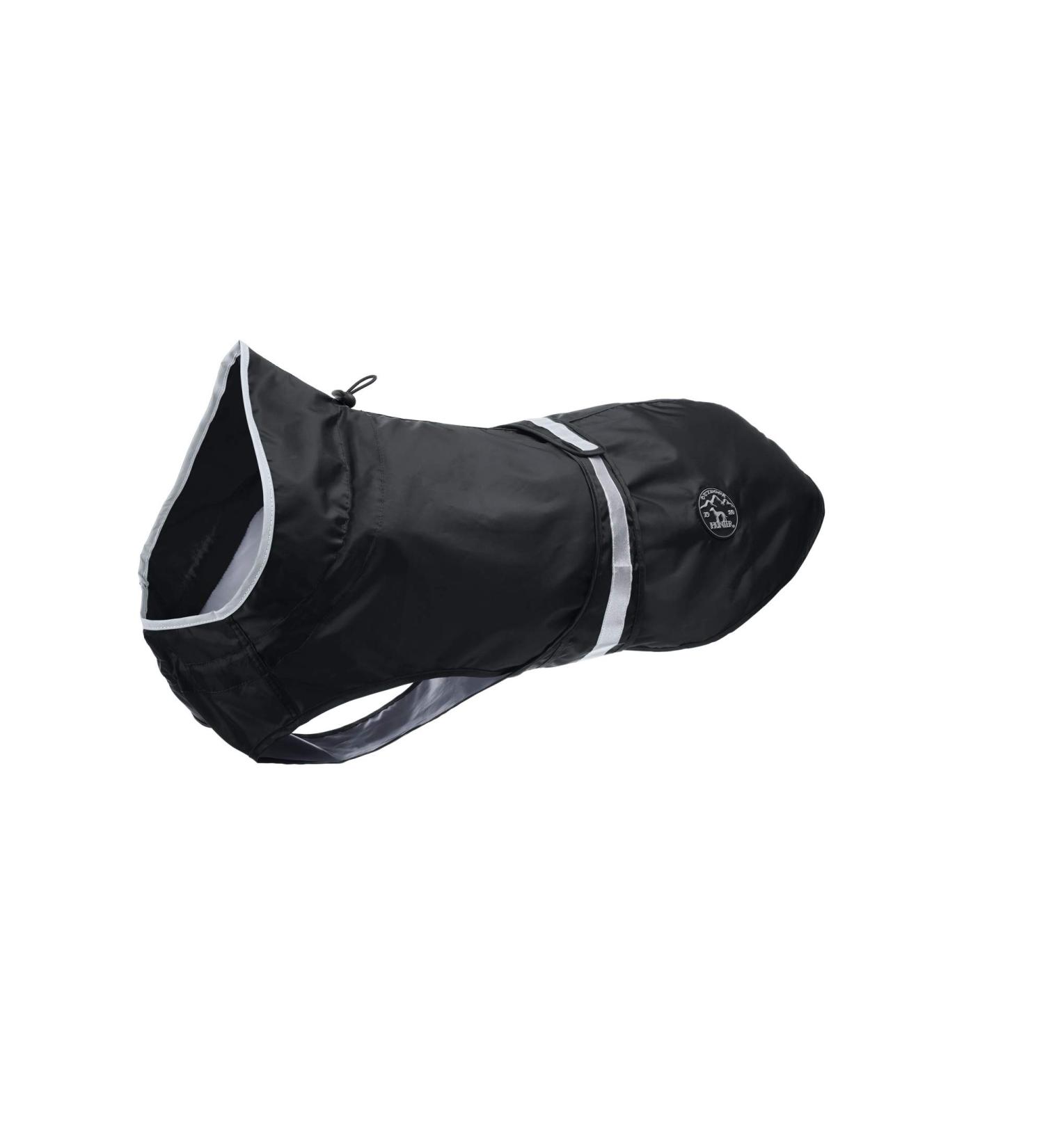 HUNTER Uppsala Rain Dog Raincoat Black 55 | Reflective Stripes for Visibility | International Shipping - Buy Online on GoSupps.com