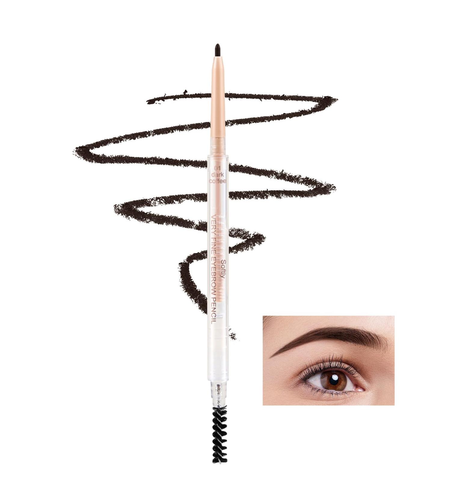 Boobeen Precision Eyebrow Pencil - Micro Waterproof Brow Pen with Spoolie Brush for Perfectly Natural Long-Lasting Eyebrows - International Shipping Available - Buy Online on GoSupps.com