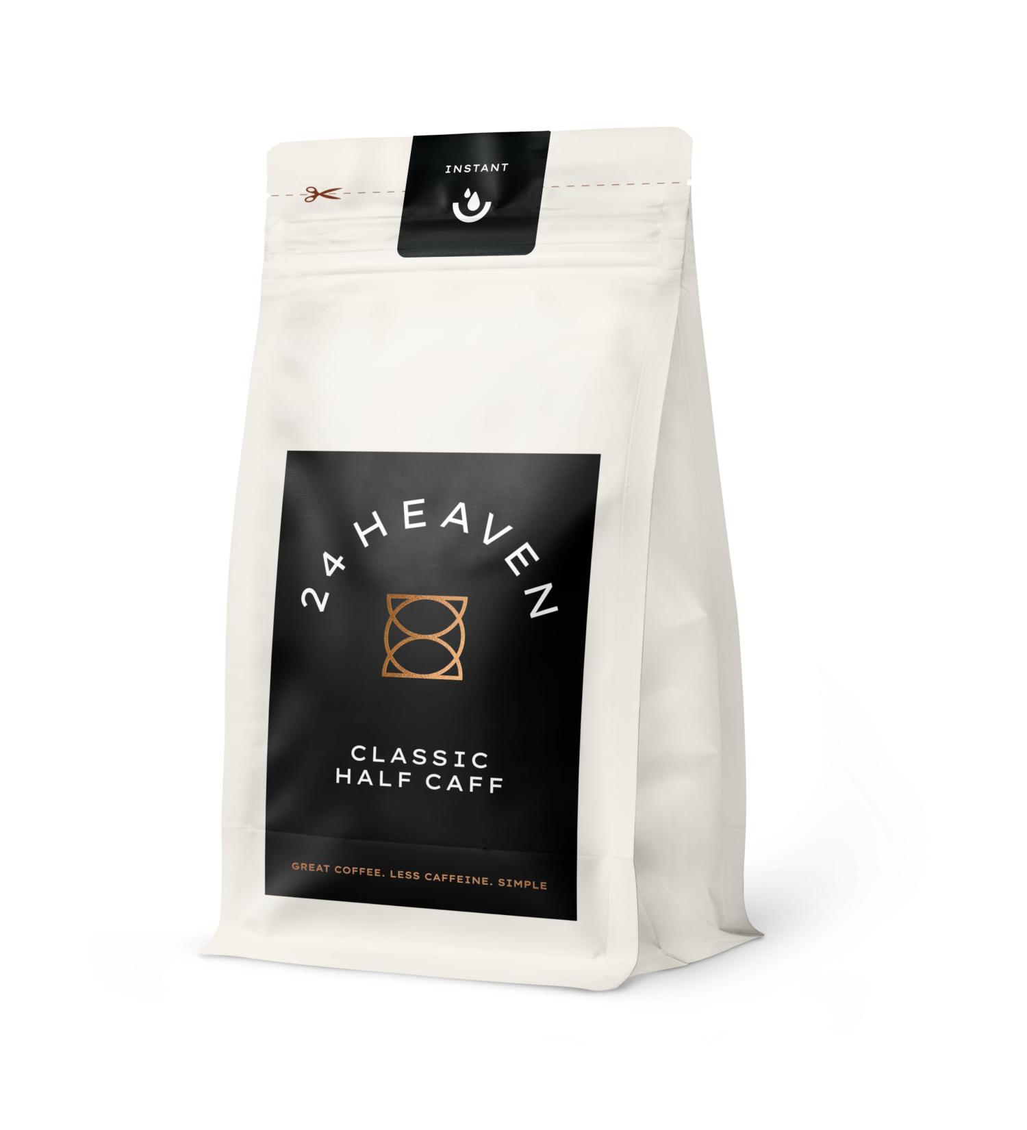  24Heaven 24Heaven Half Caff Instant Coffee - Buy Online on GoSupps.com