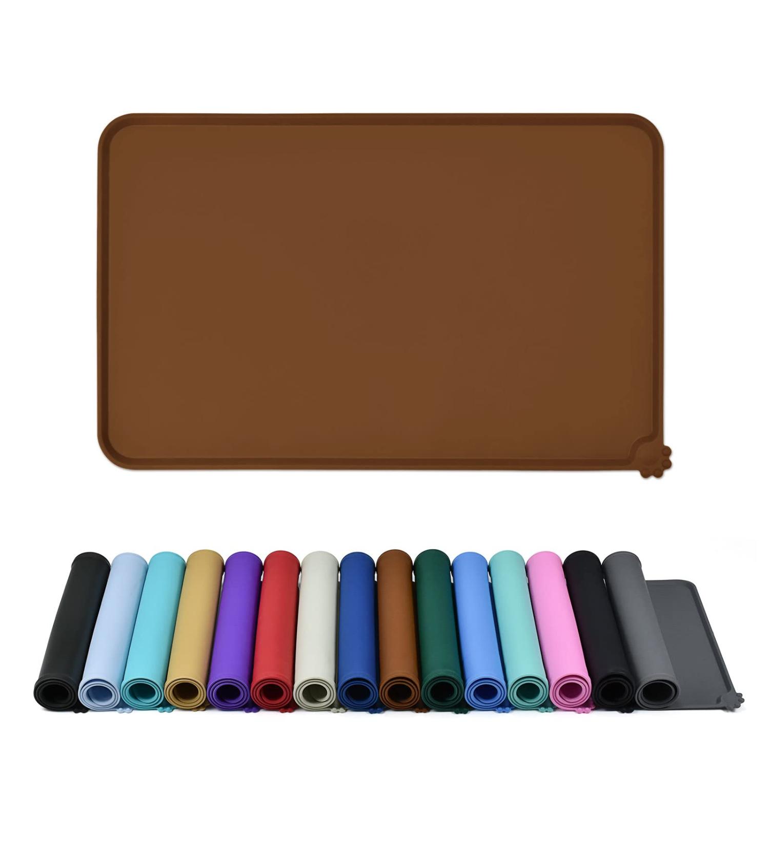 Reopet Silicone Feed Mats for Pets | Waterproof Dog & Cat Mats with Elevated Edges | 71 x 45 cm (1 Pack) - Buy Online on GoSupps.com