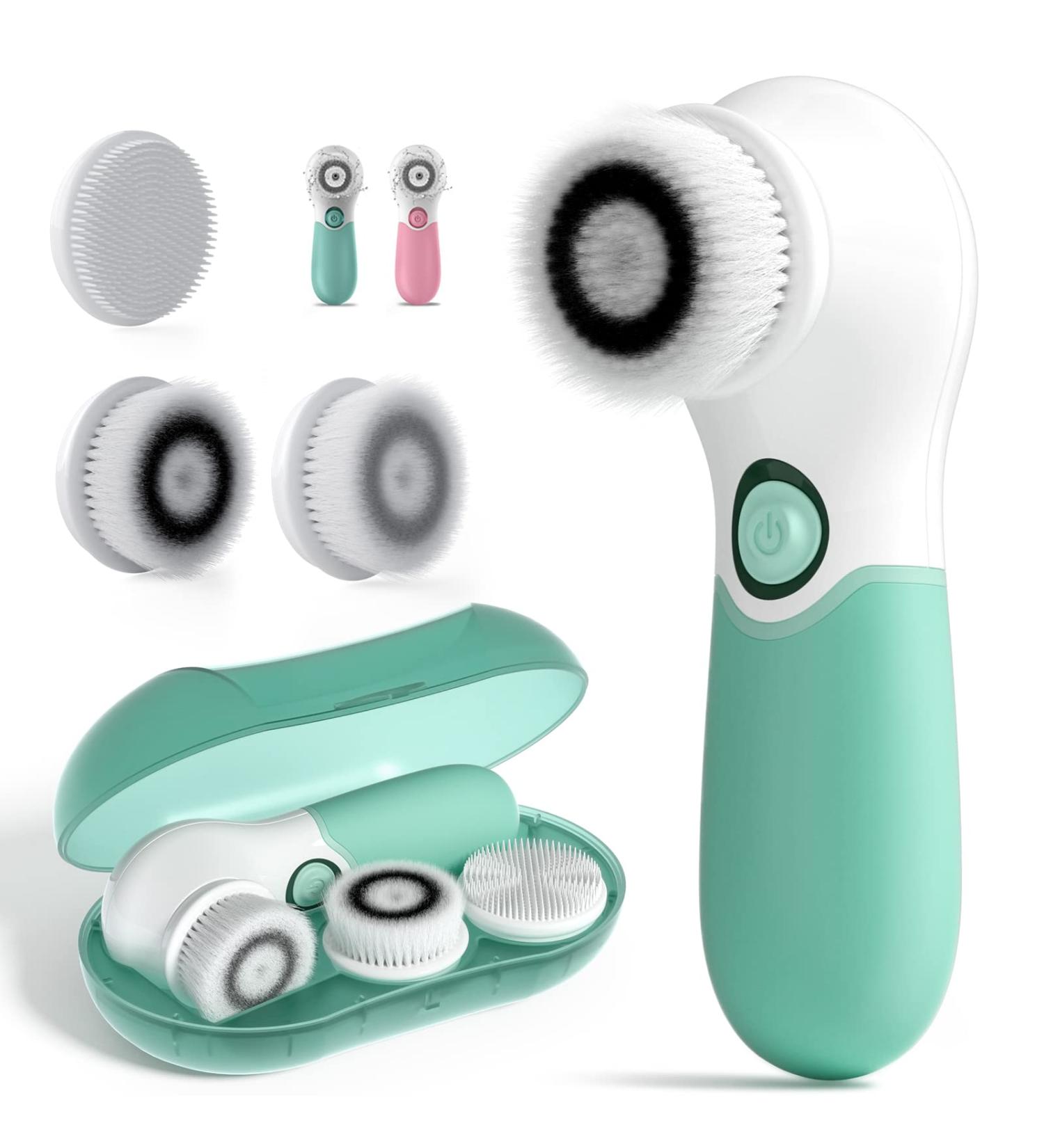 TOUCHBeauty Electric Facial Cleansing Brush with Case - TB-14838 Green - Buy Online on GoSupps.com