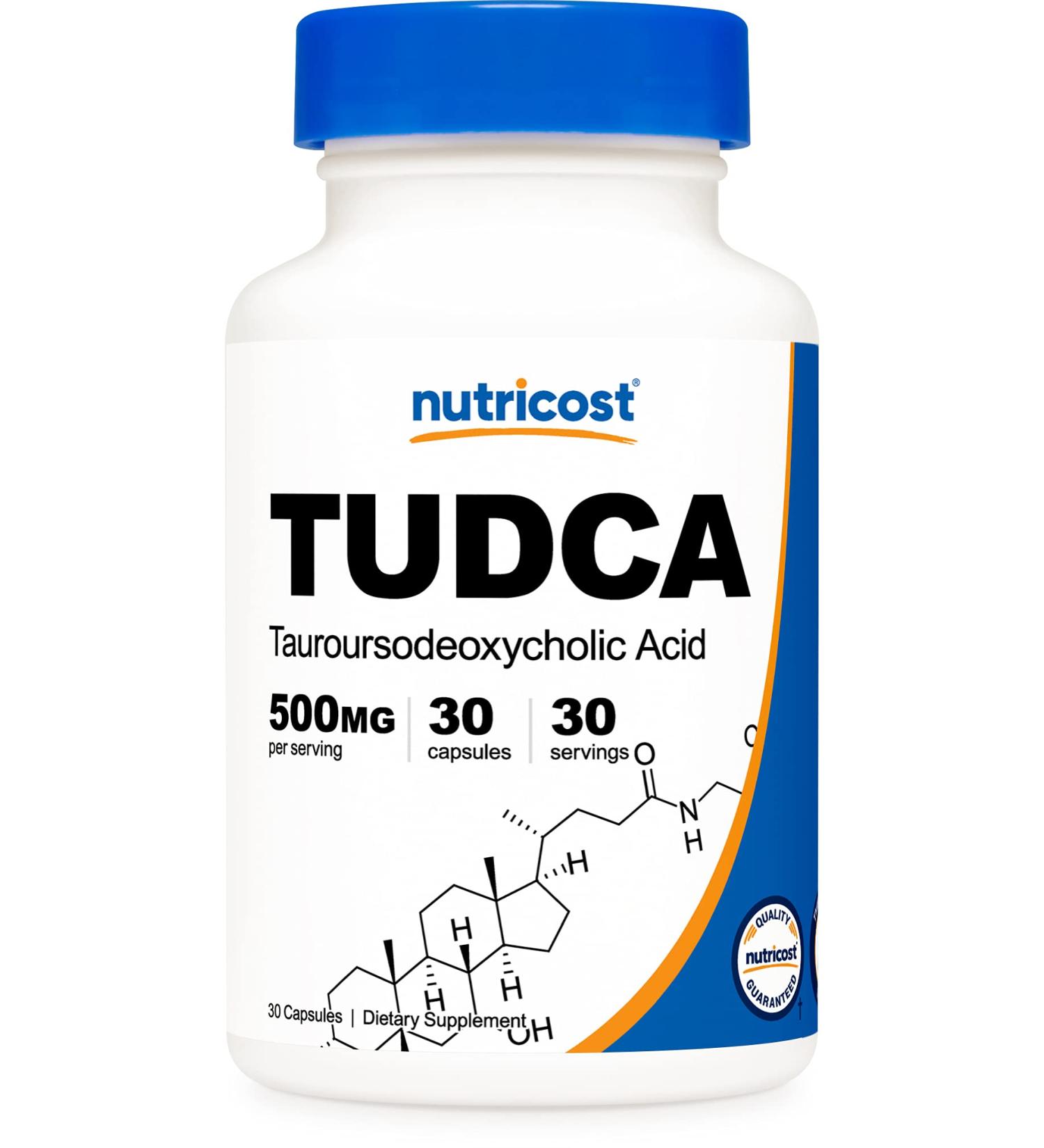 Nutricost Tudca 500 mg - 30 Capsules | Liver Support & Detox Supplement - Buy Online on GoSupps.com
