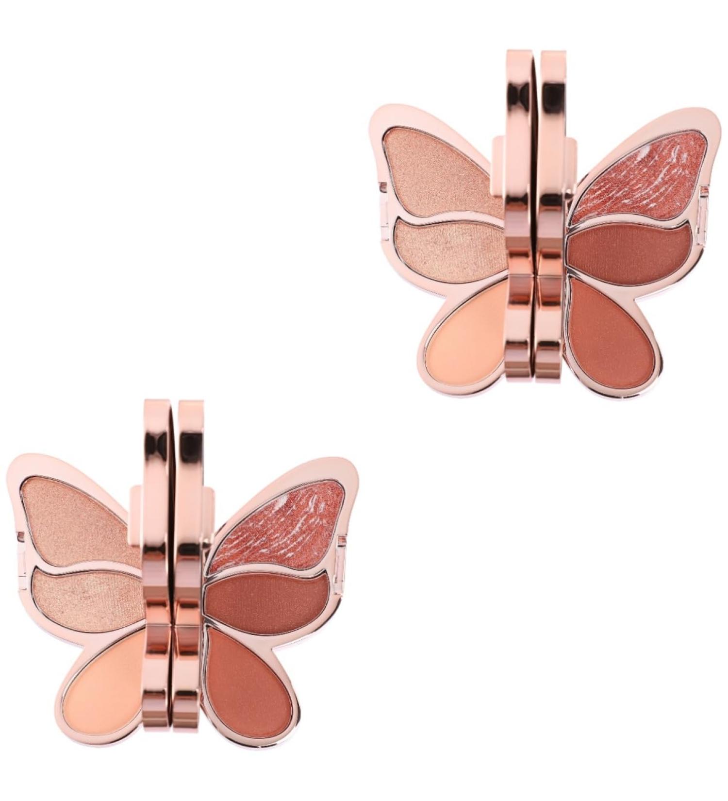 DOITOOL 2 Pcs Eyeshadow Palette Glitter Eye Shadow Glitter Makeup Cheek Blusher Girl Supplies Natural 1 count (Pack of 1) As Shown 1x2pcs - Buy Online on GoSupps.com