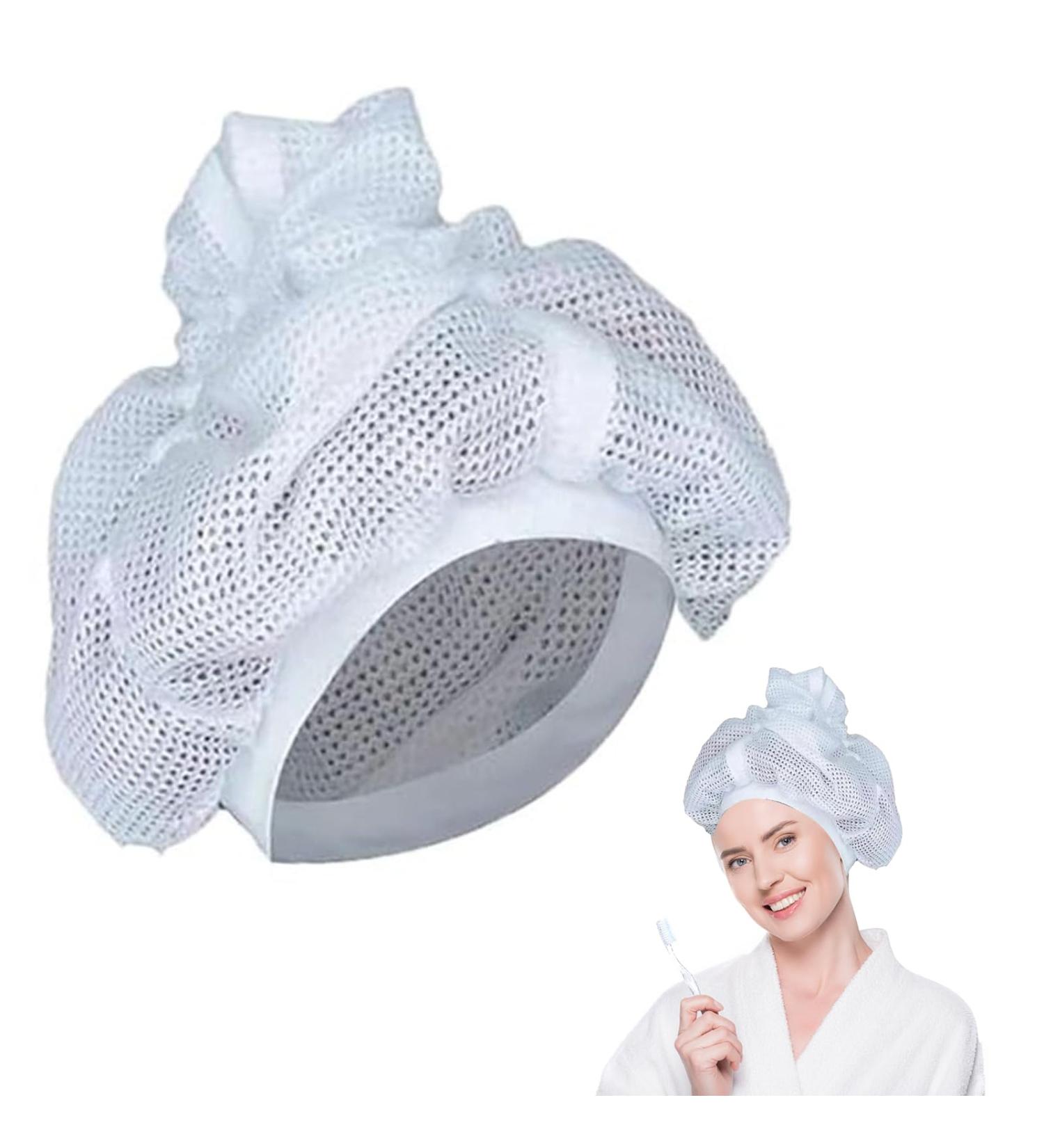 Ykhsuaou Mesh Plop Cap for Drying Curly Hair - Adjustable Cord Strain - Perfect for Frizz-Free Results - Buy Online on GoSupps.com