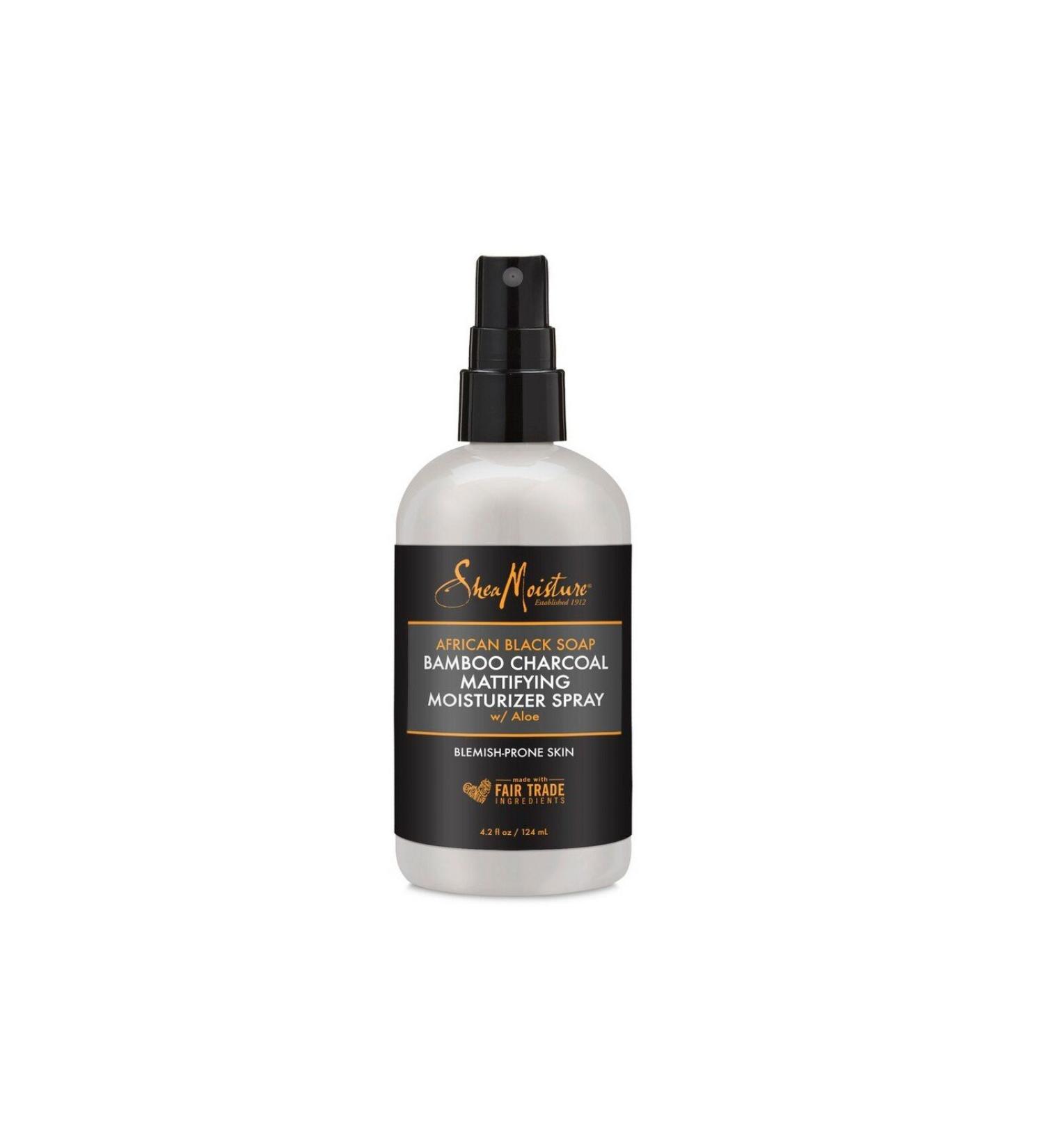 African Black Soap Bamboo Charcoal Mattifying Moisturizer Spray
