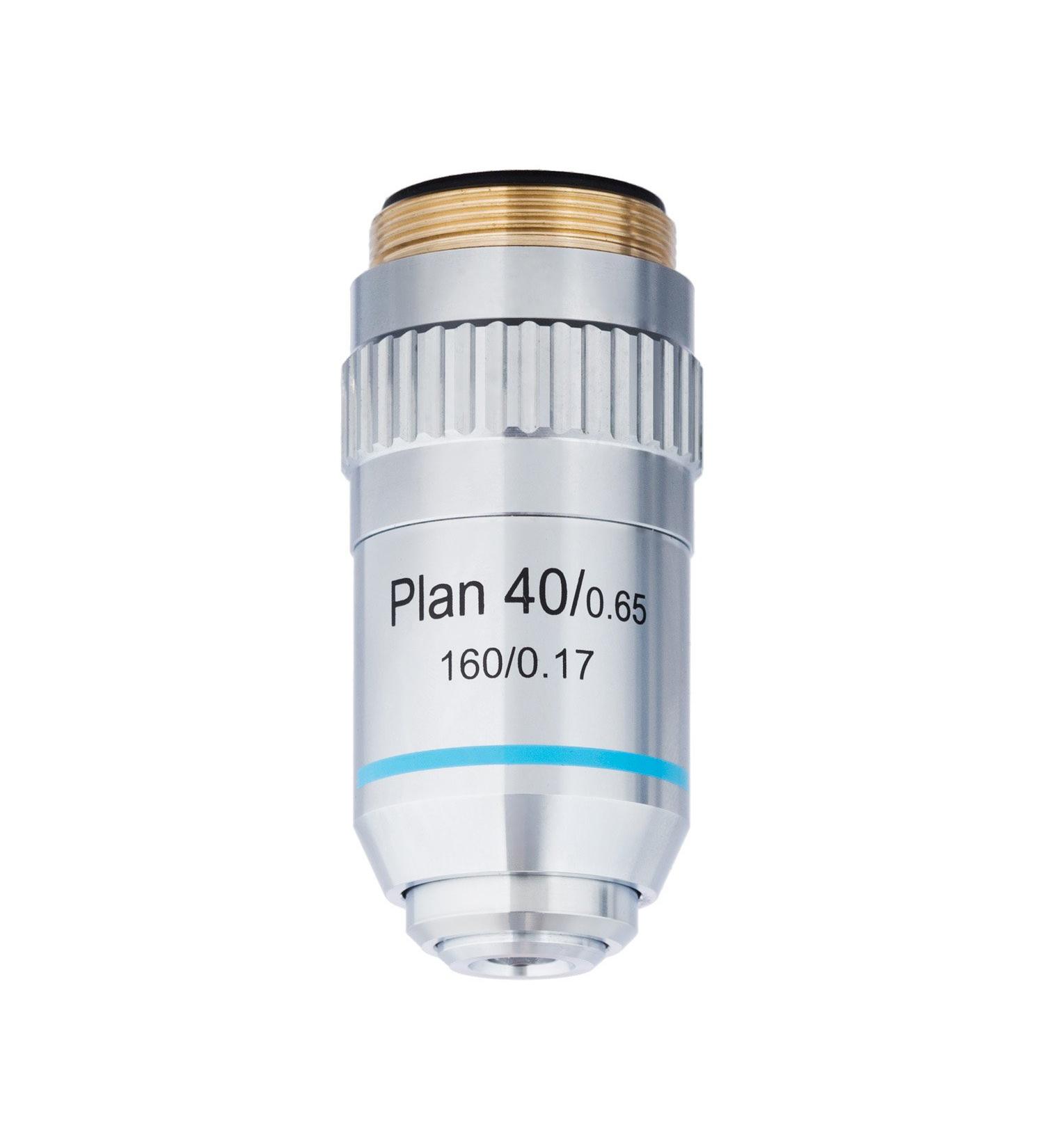 AmScope 40X Plan Achromatic Objective Lens with Knurled Ring