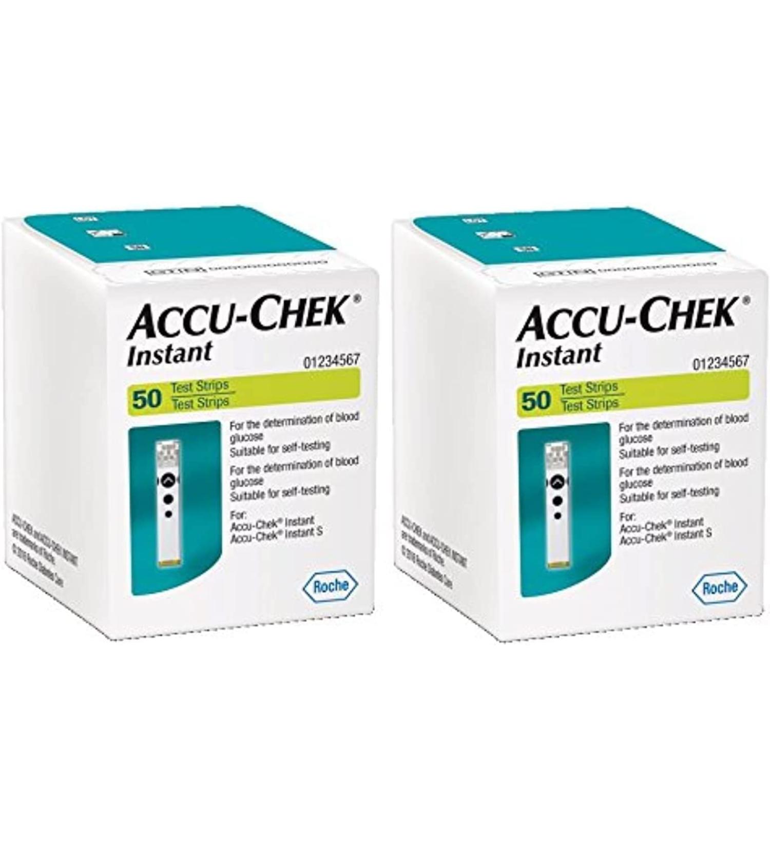 Instant GLUCOMETER 100 Test Strips with 100 lancets Free