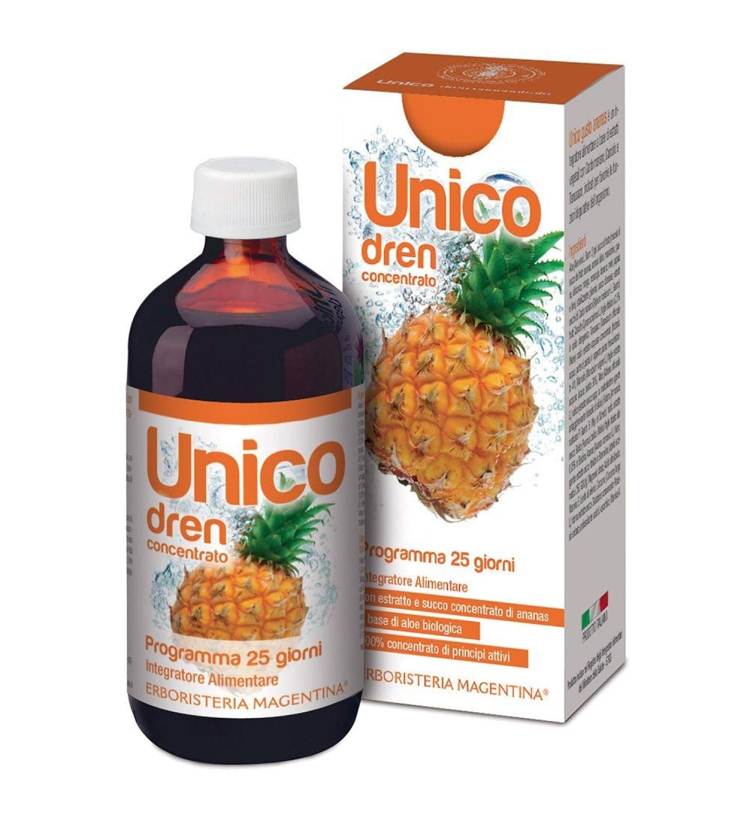 Erboristeria Magentina UNIQUE DREN CONCENTRATED PINEAPPLE 250 ML