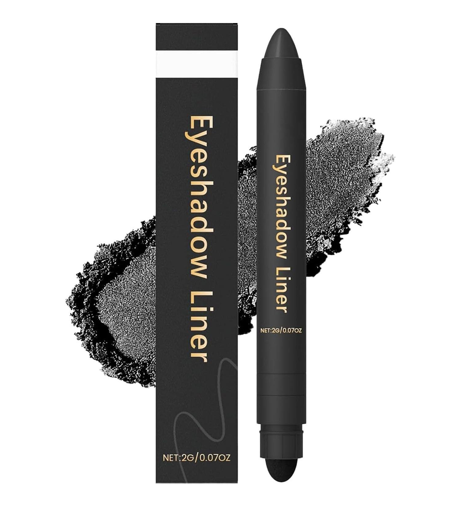 Eye-liner et ombre paupi res 2 en 1 crayon illuminateur cr me waterproof ombre paupi res facile appliquer tenue longue dur e sans bavures couleur lisse et facile appliquer (Noir) - Buy Online on GoSupps.com