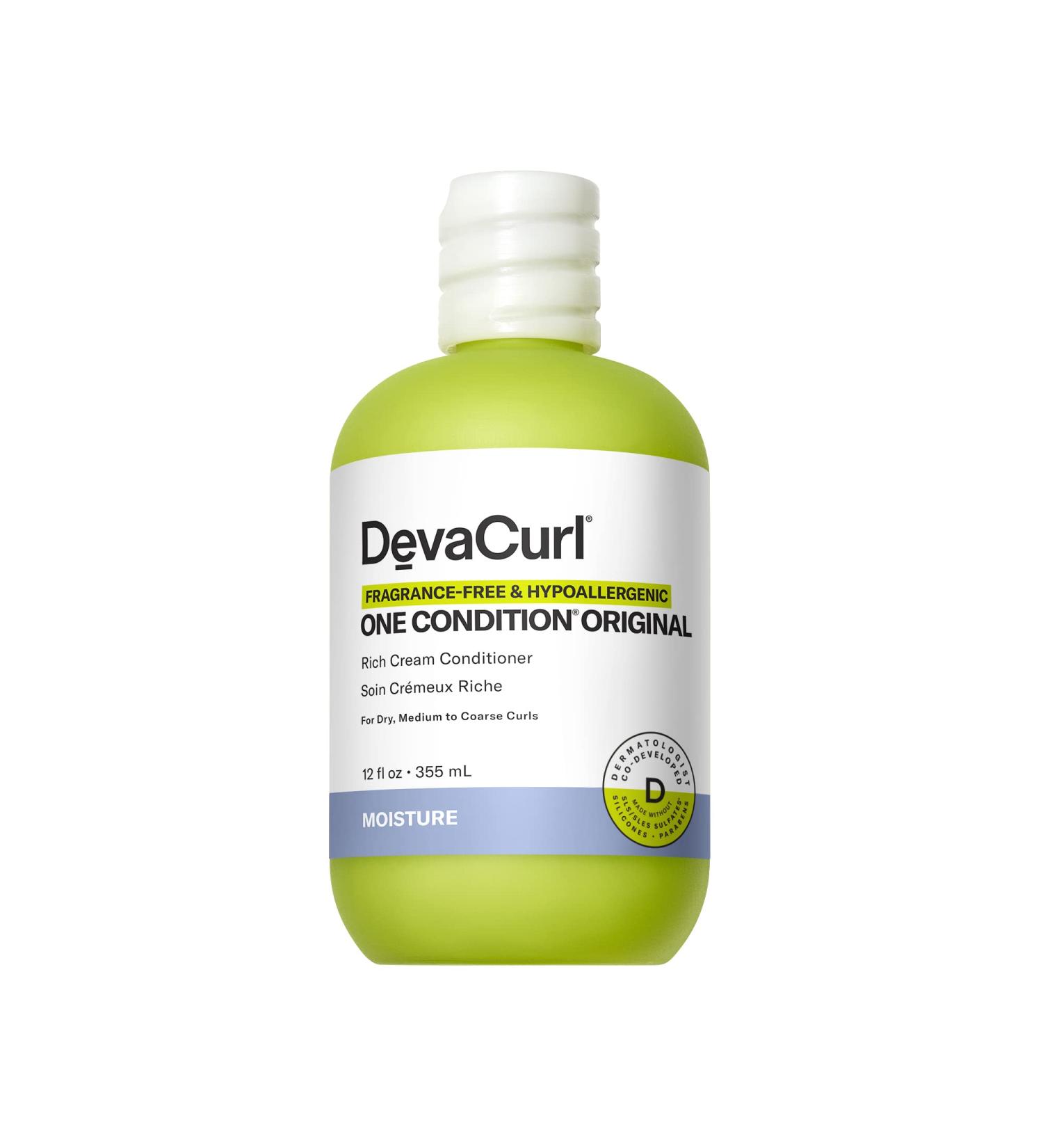 DevaCurl One Condition Original Rich Cream Conditioner Unscented  12 Ounce